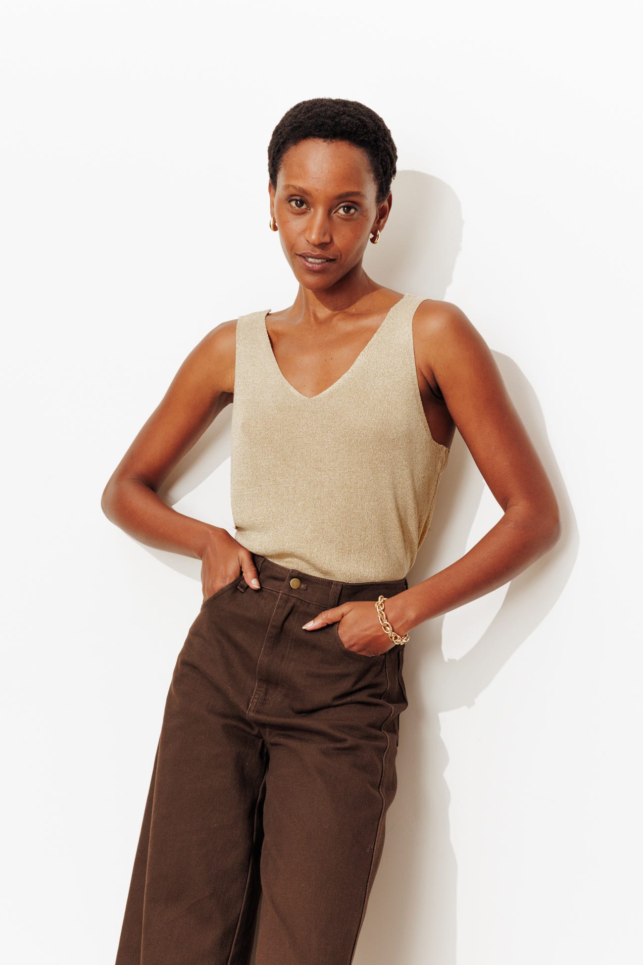 Damski sweter z cekinami