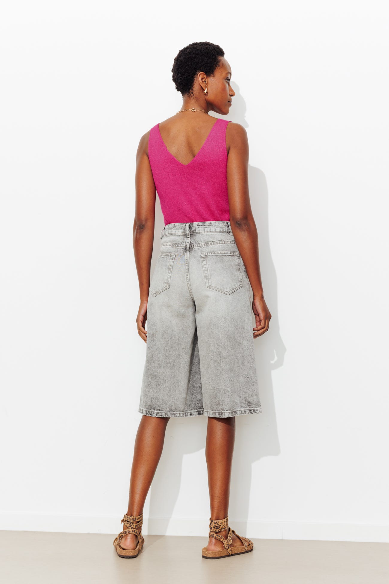 Pull-débardeur pailleté Femme