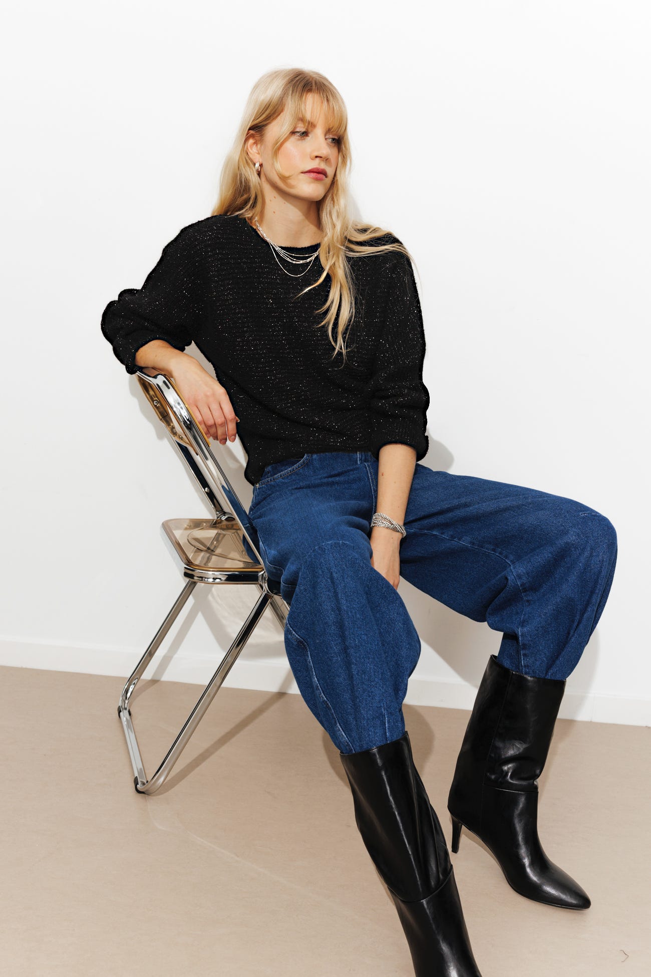 Jersey oversize irisado