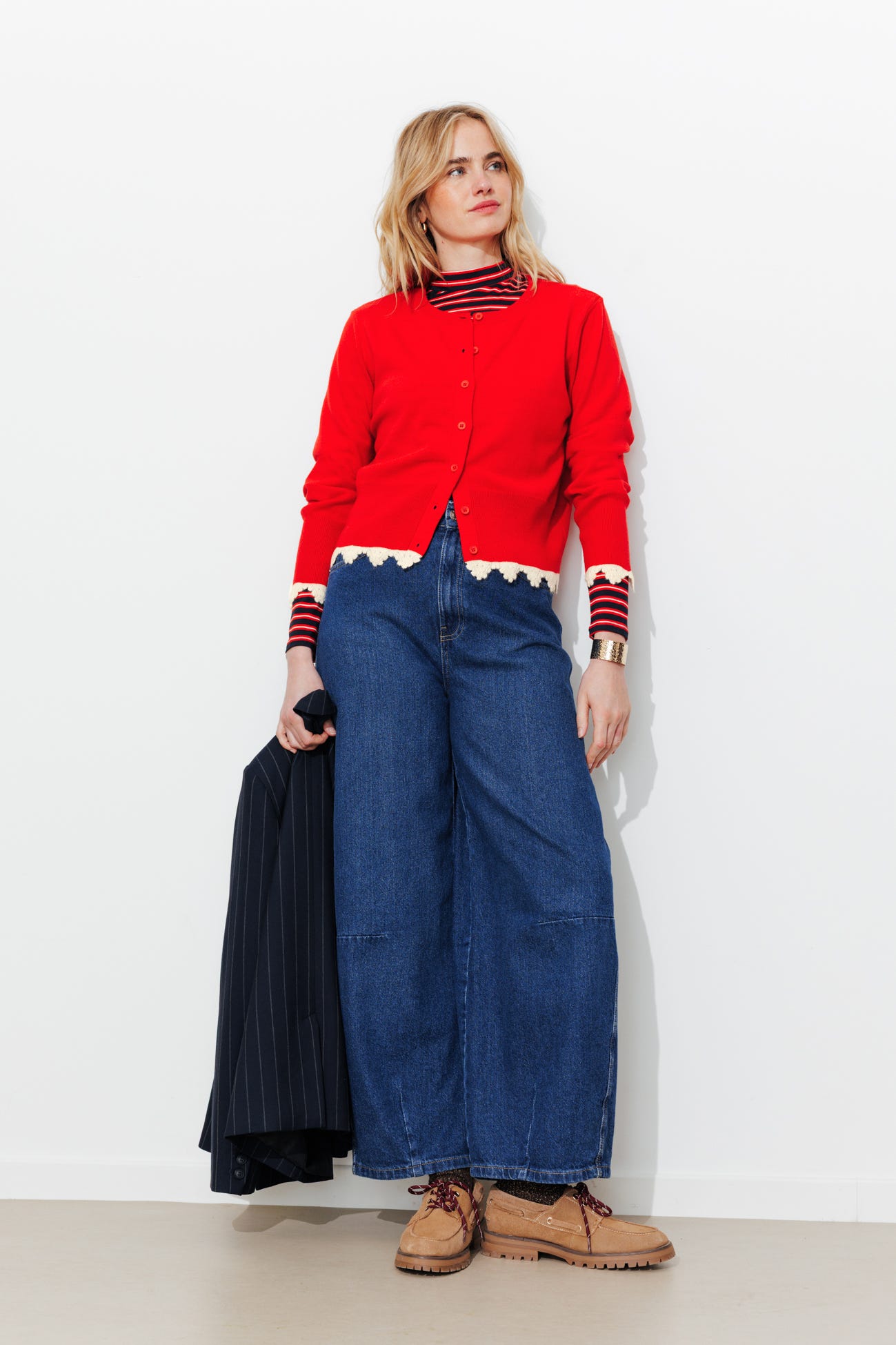 Cardigan court Femme