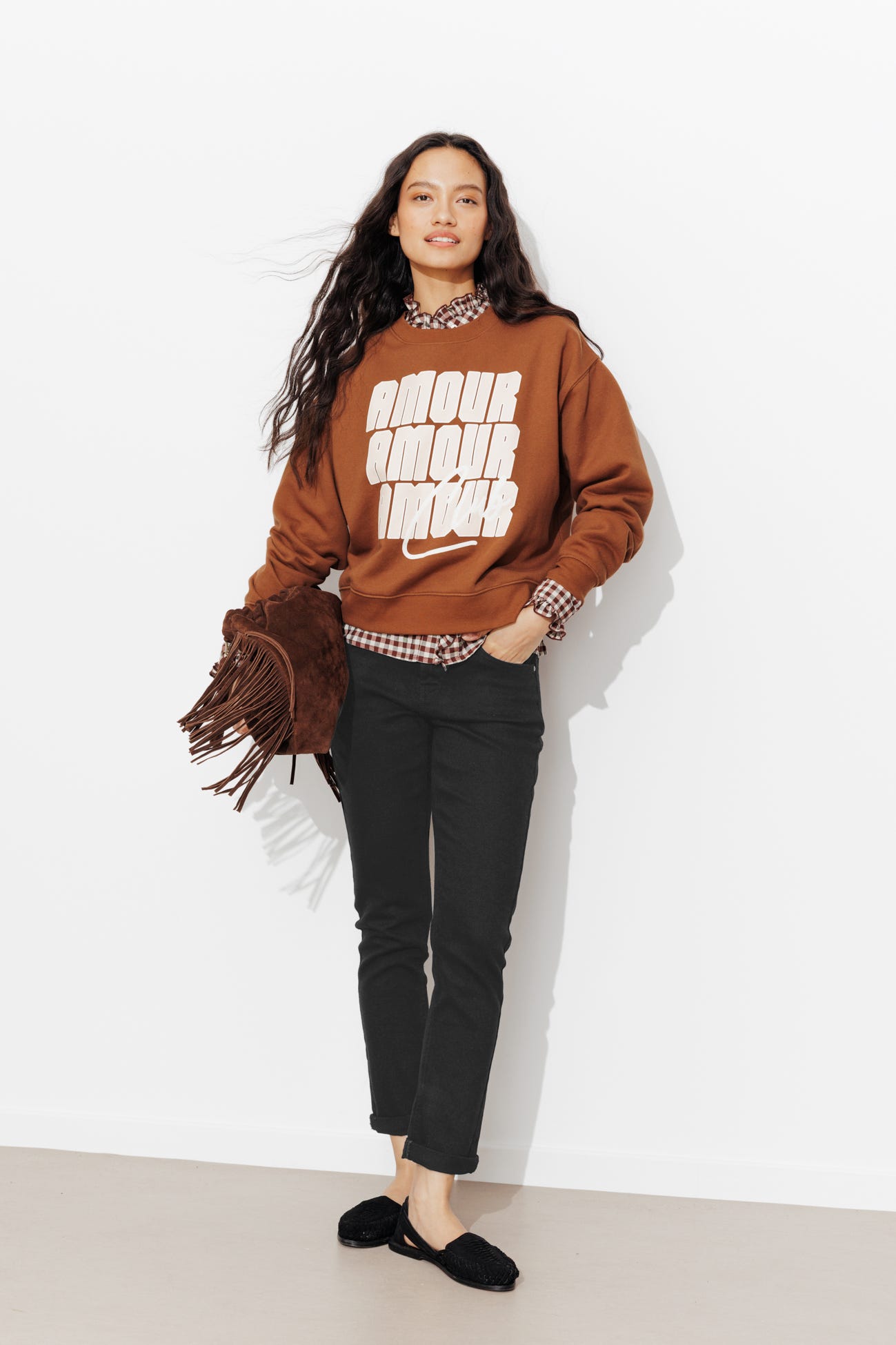 LUCIEN jean girlfriend cropped