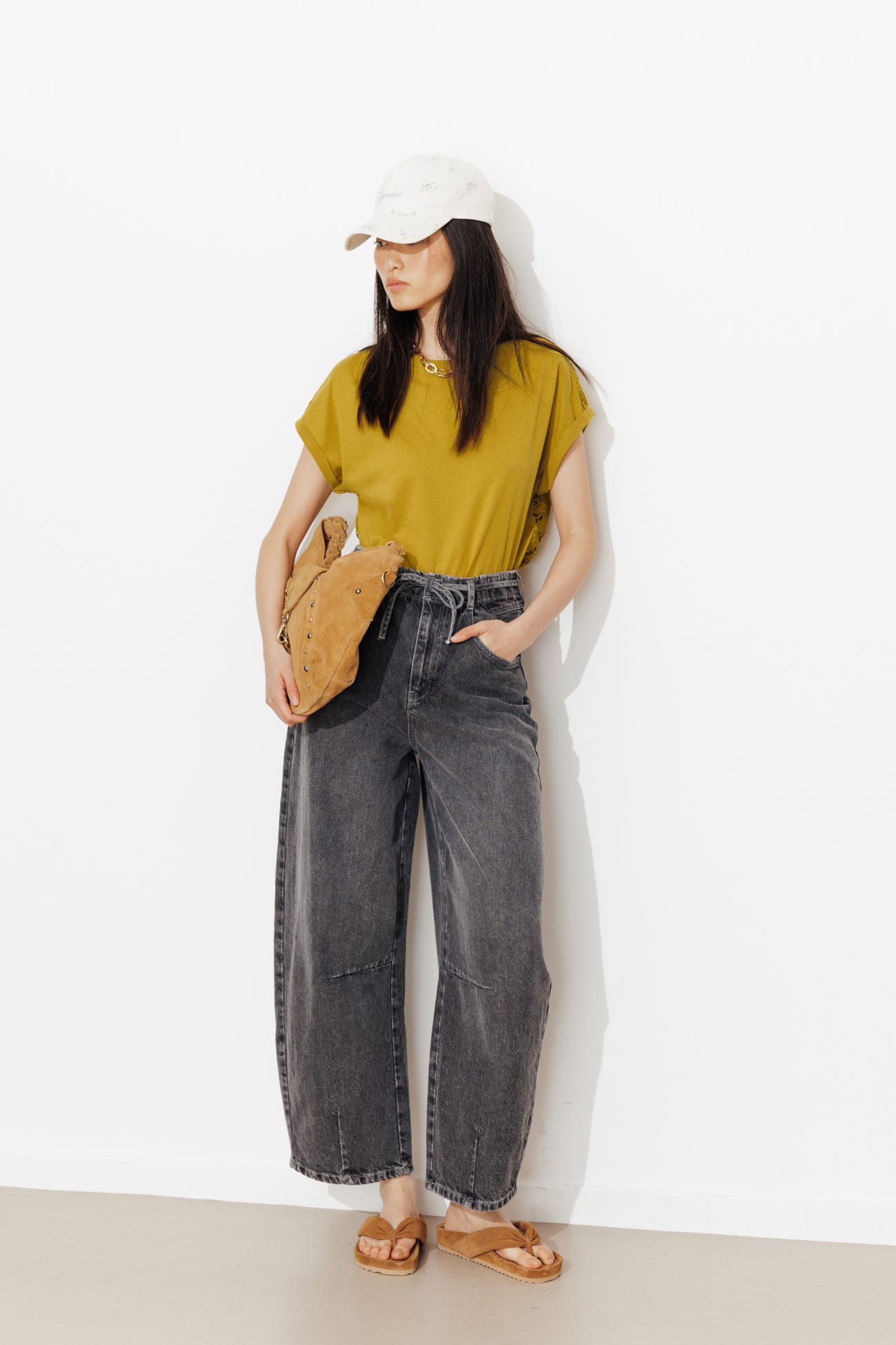 T-shirt dos en guipure Femme