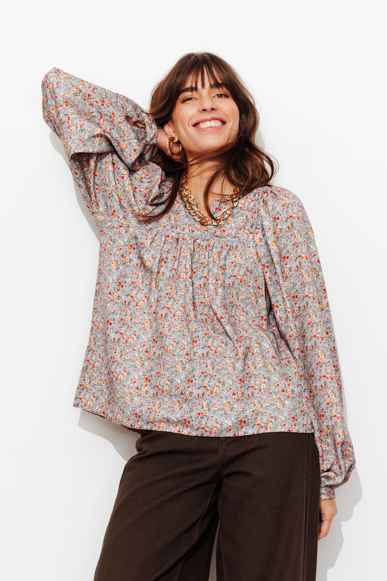 Blouse à fleurs Femme