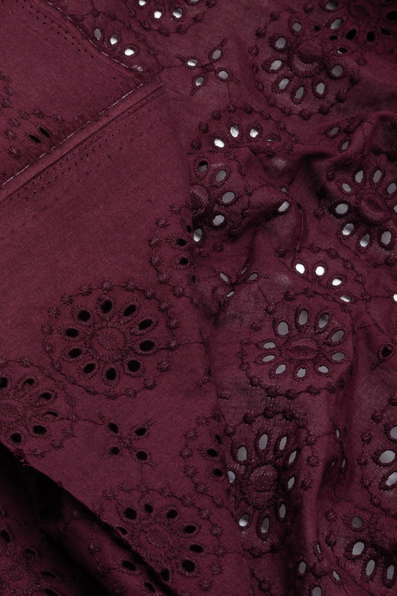 Coupon 3m broderie anglaise