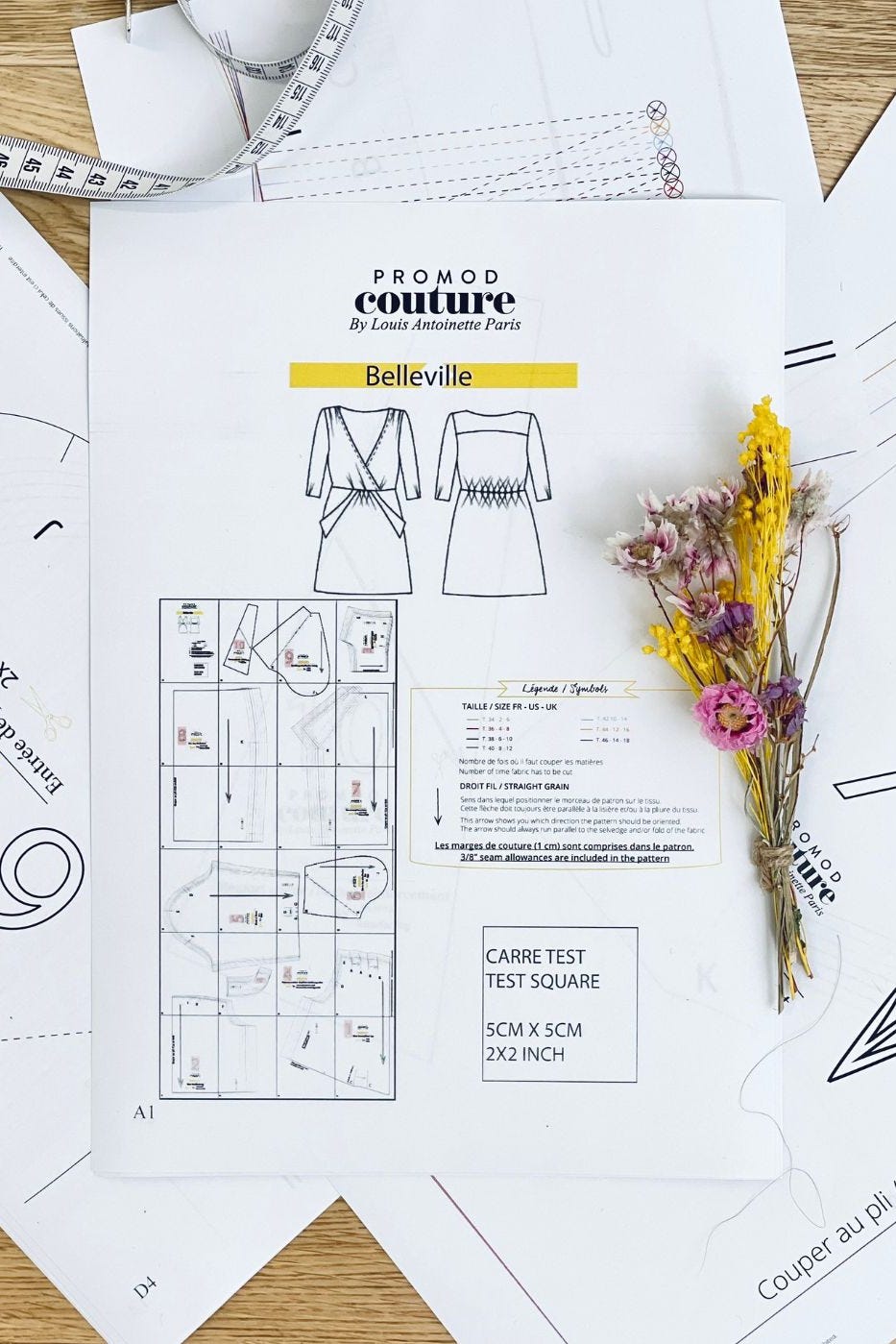 Patron PDF robe BELLEVILLE