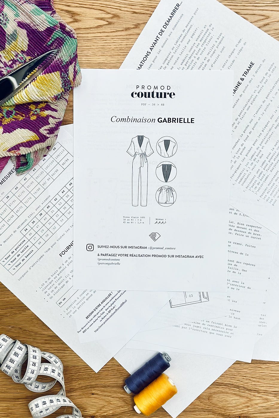 Wzór PDF kombinezon GABRIELLE