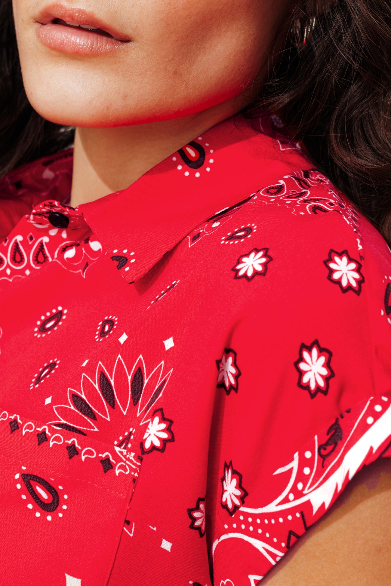 Bandana patterned shirt - Red print