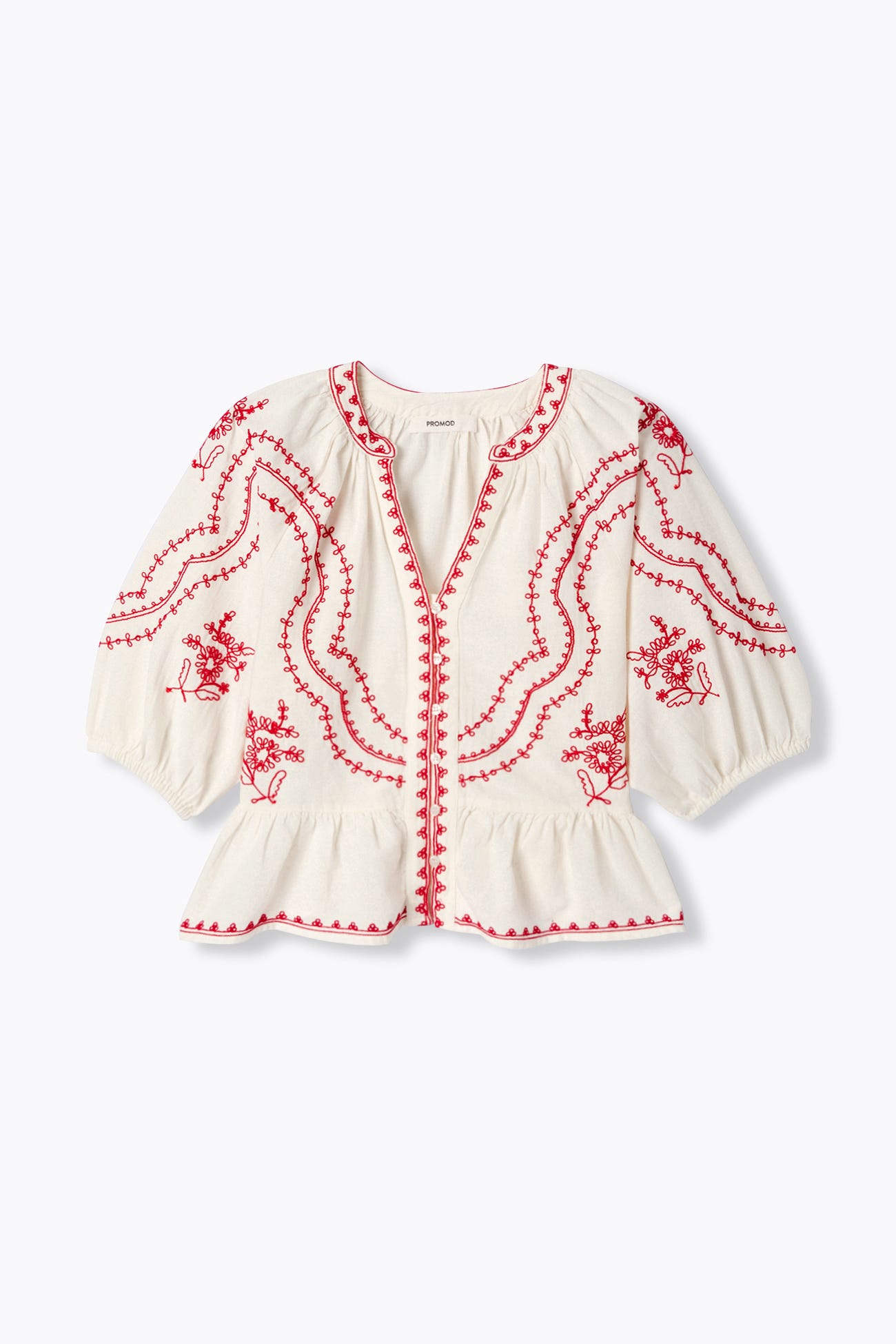 Blouse folk brodée Femme