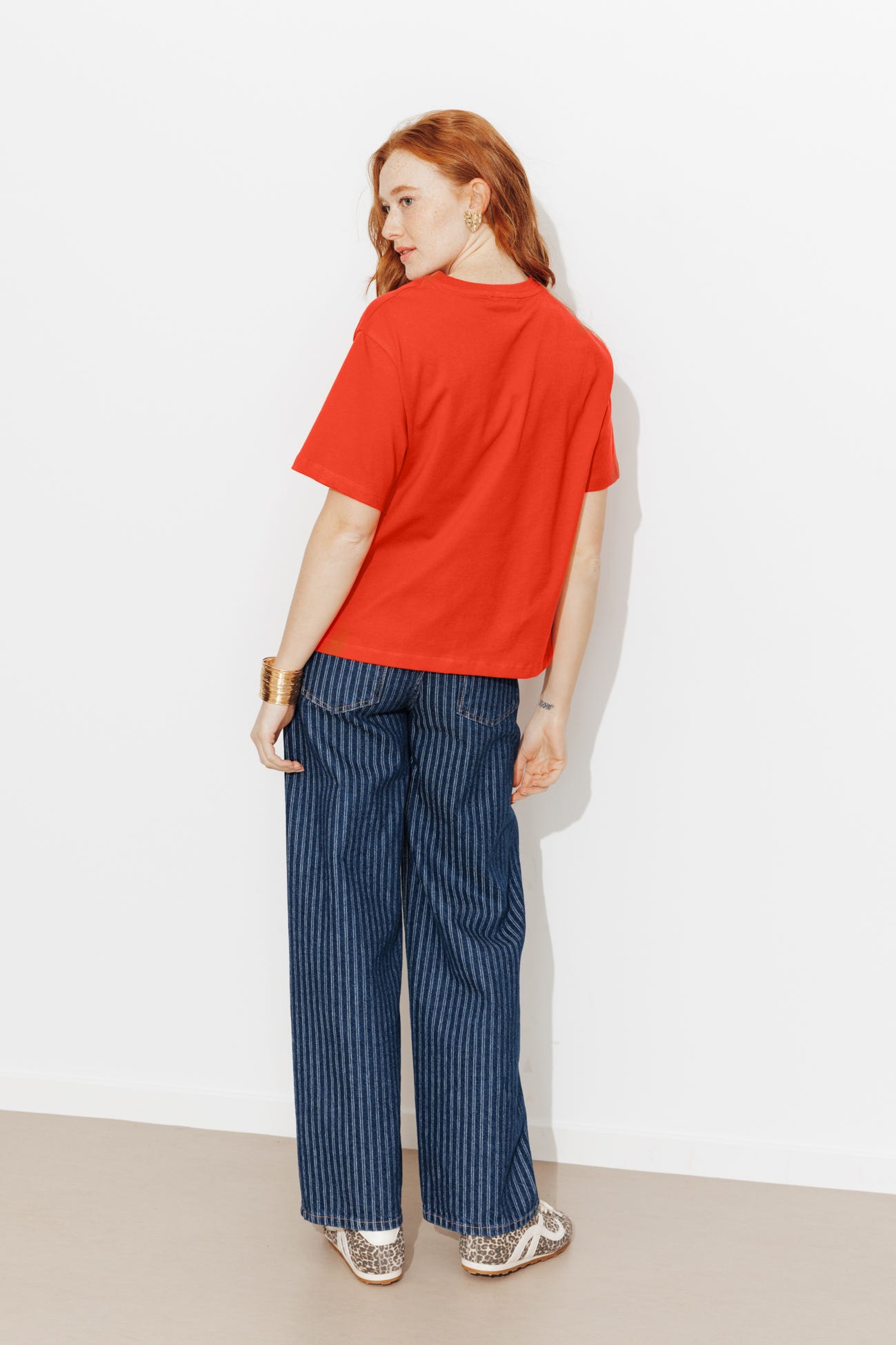 T-shirt basique col rond Femme