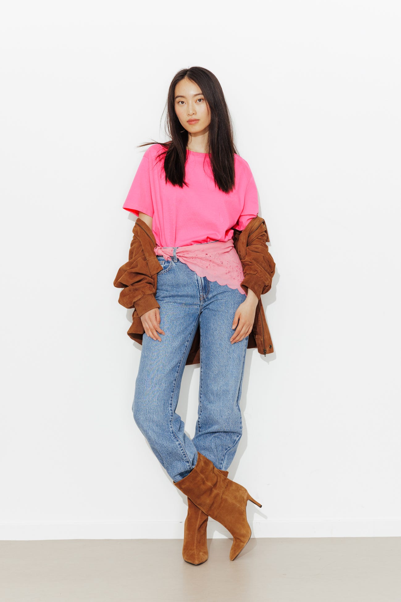 Camiseta básica cuello redondo