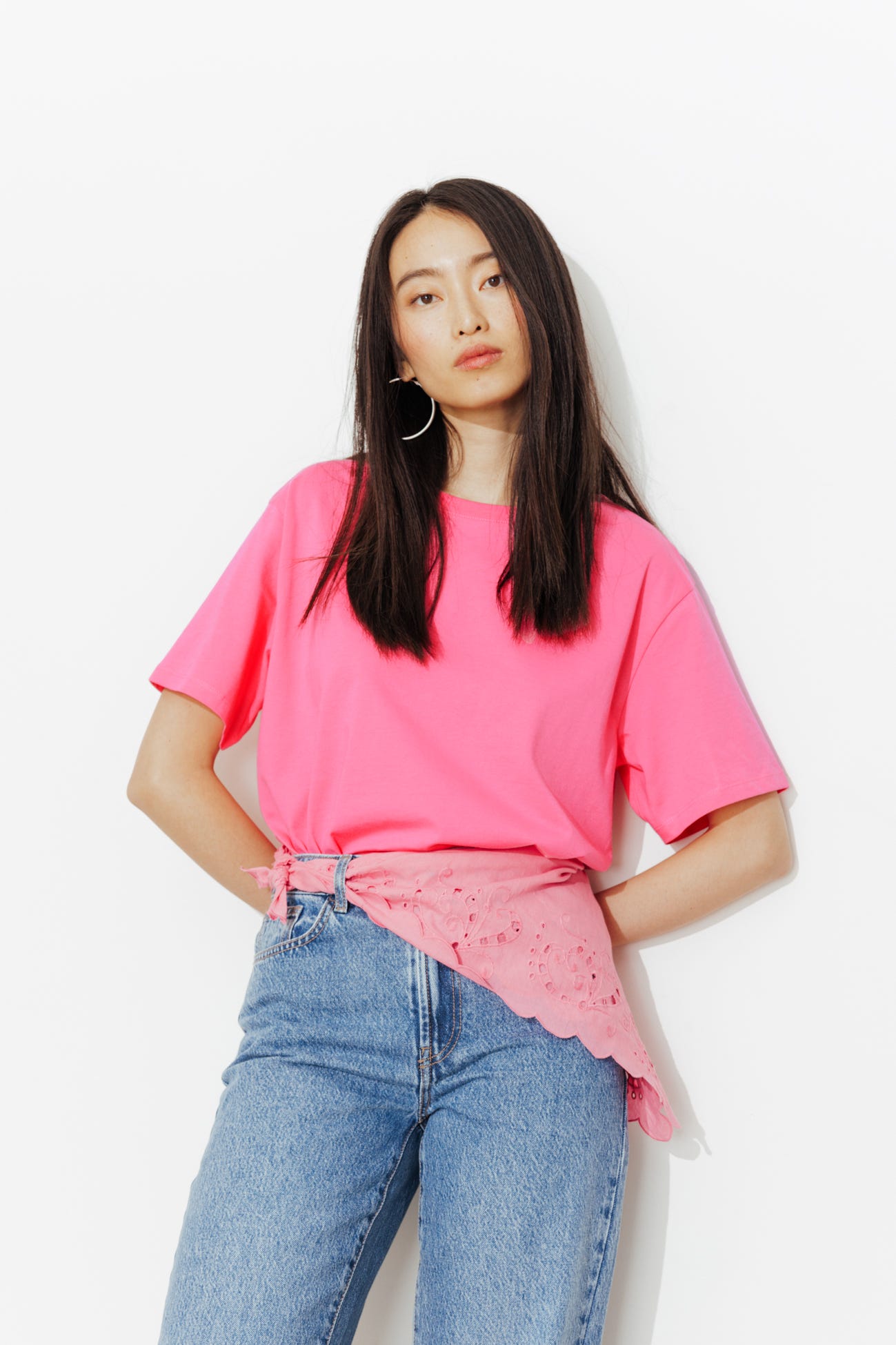 Camiseta básica cuello redondo