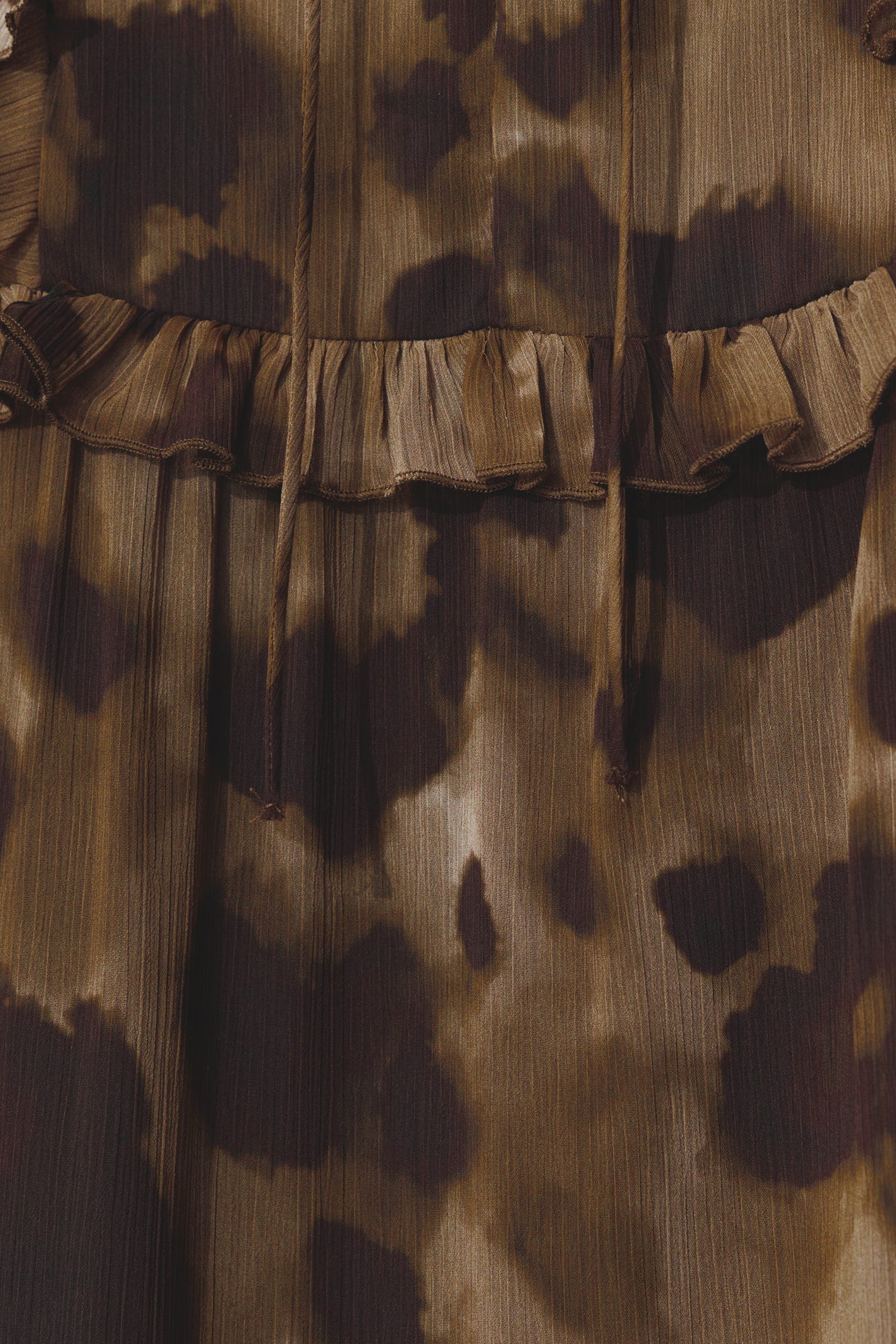 Longue robe volantée Femme