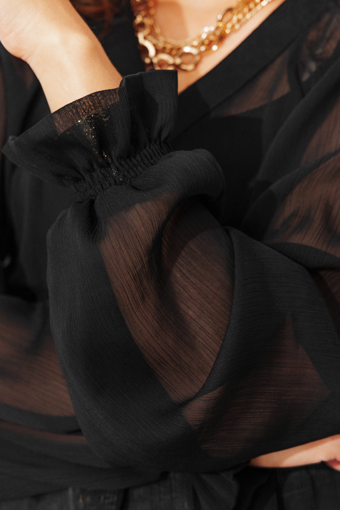 Blouse en voile Femme