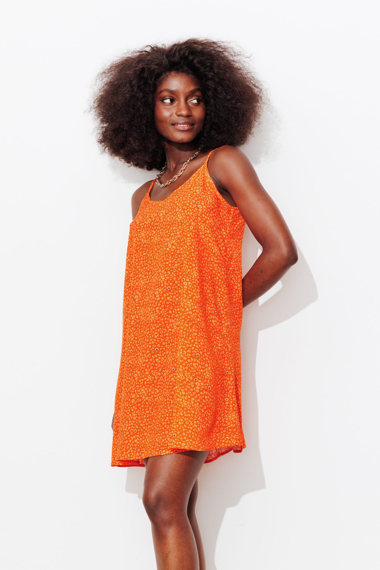 Robe courte évasée Femme