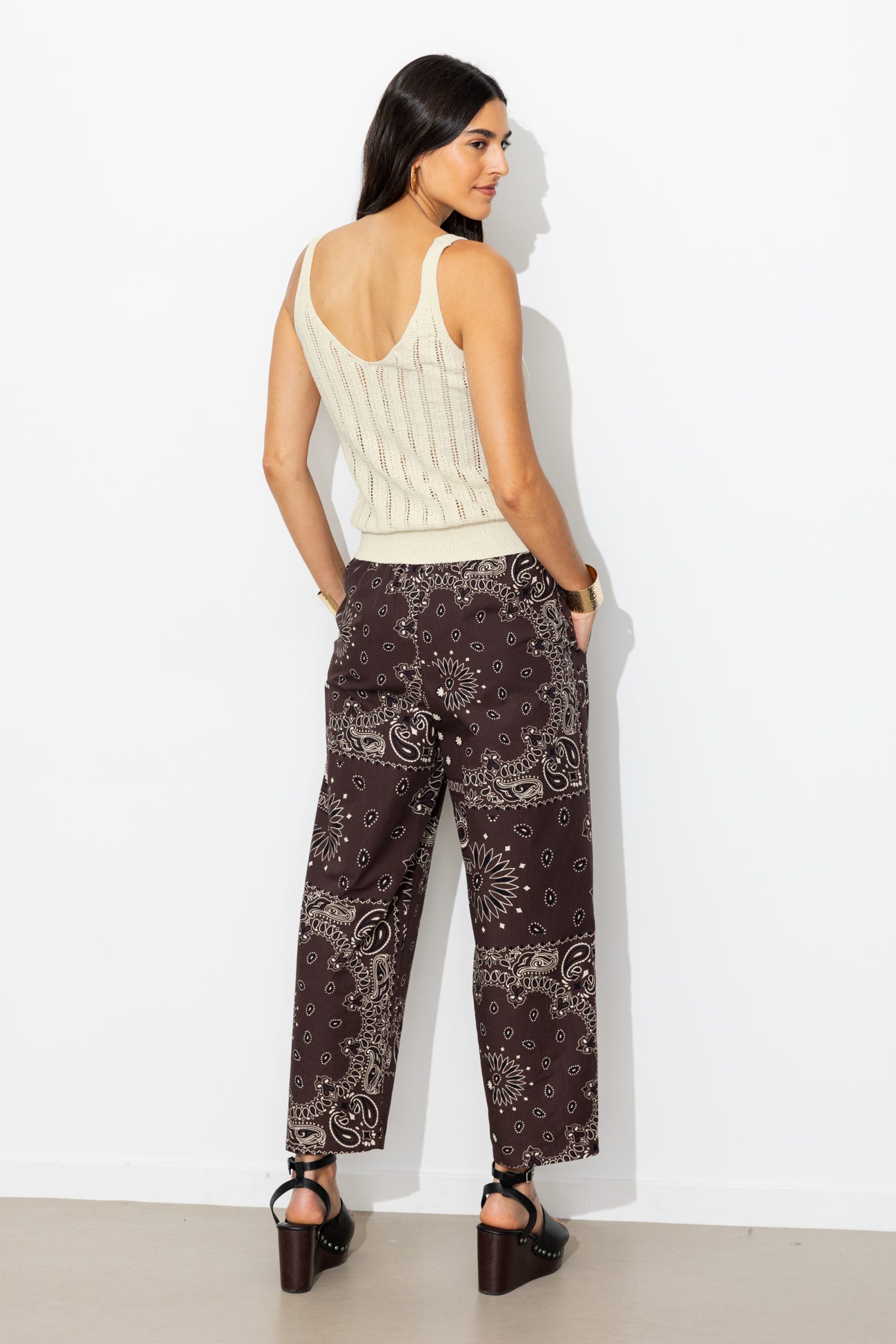 Pull-débardeur ajouré Femme