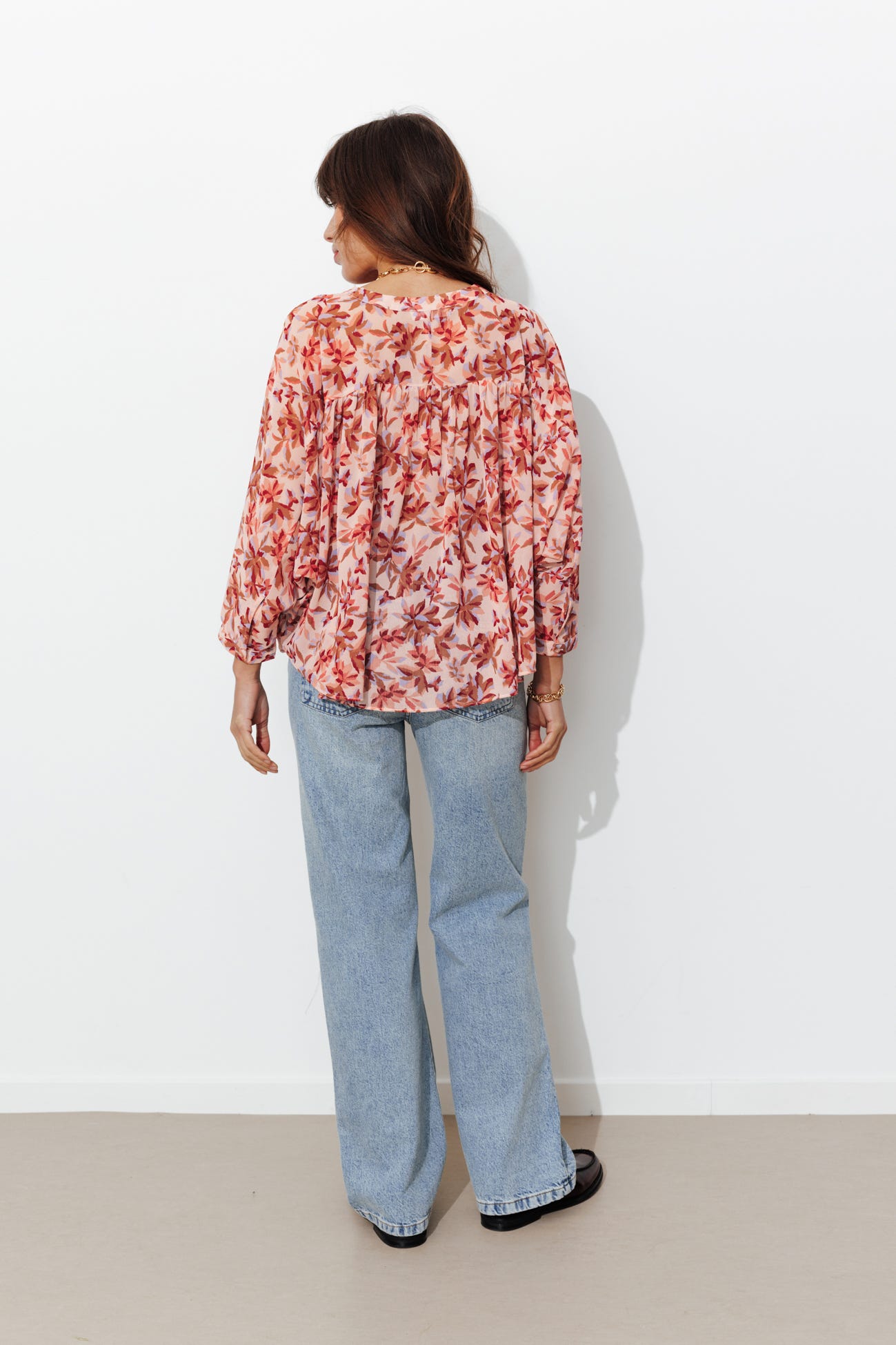 Chemise en voile imprimé Femme