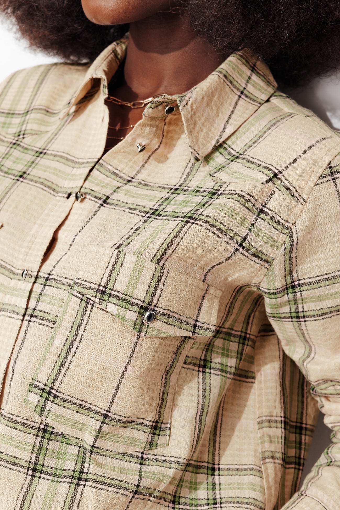 Chemise à carreaux Femme