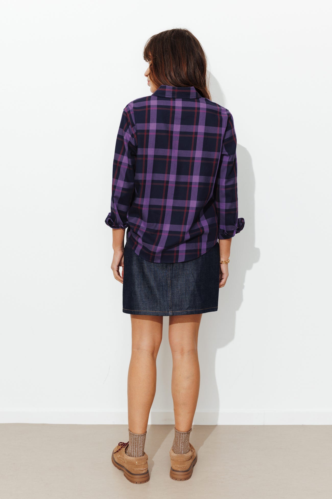 Chemise à carreaux Femme