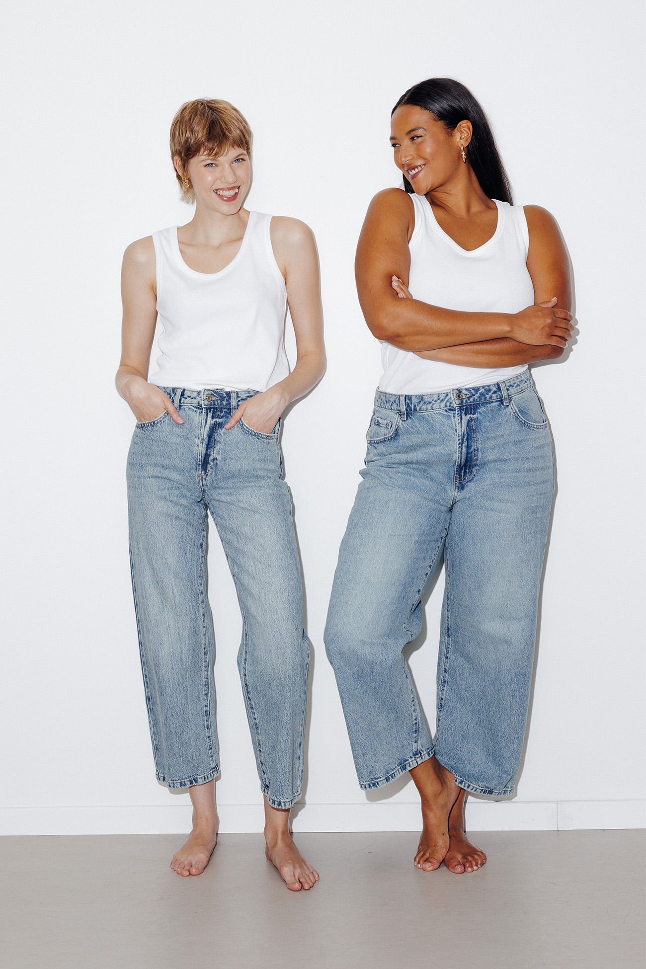 Straight 7/8-Jeans