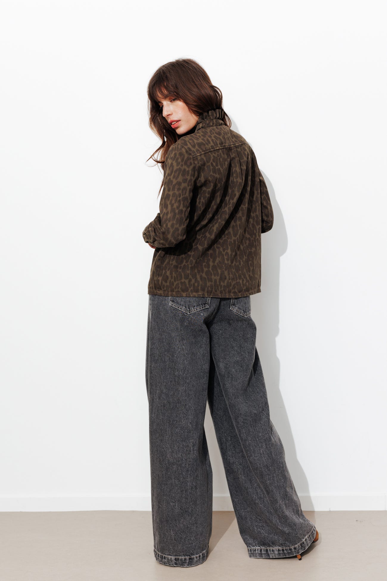 Koszula overshirt w panterkę