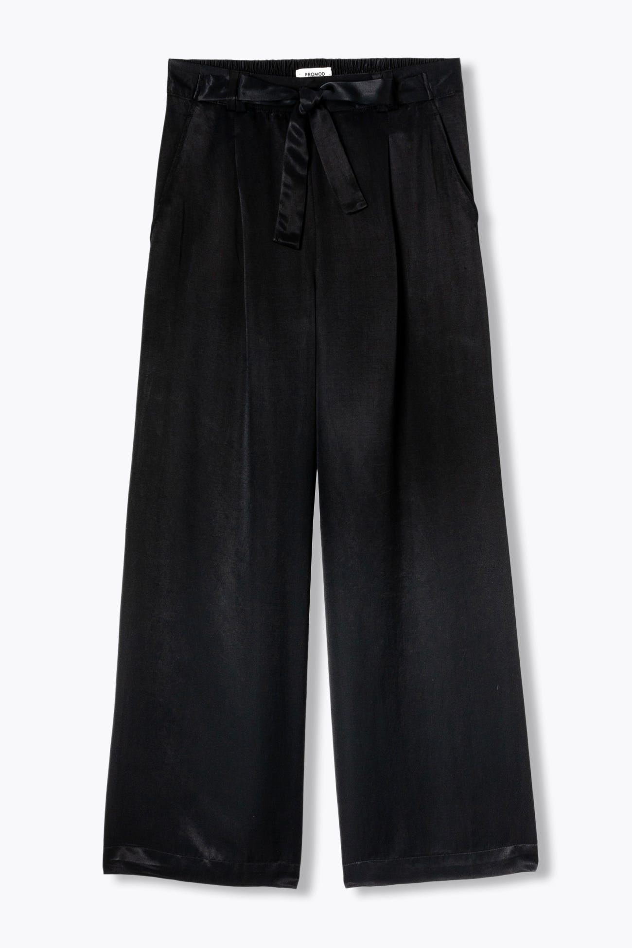 Pantalon large en satin Femme