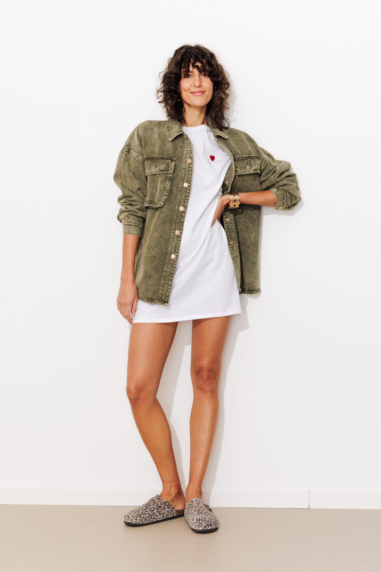 Robe-t-shirt cœur Femme