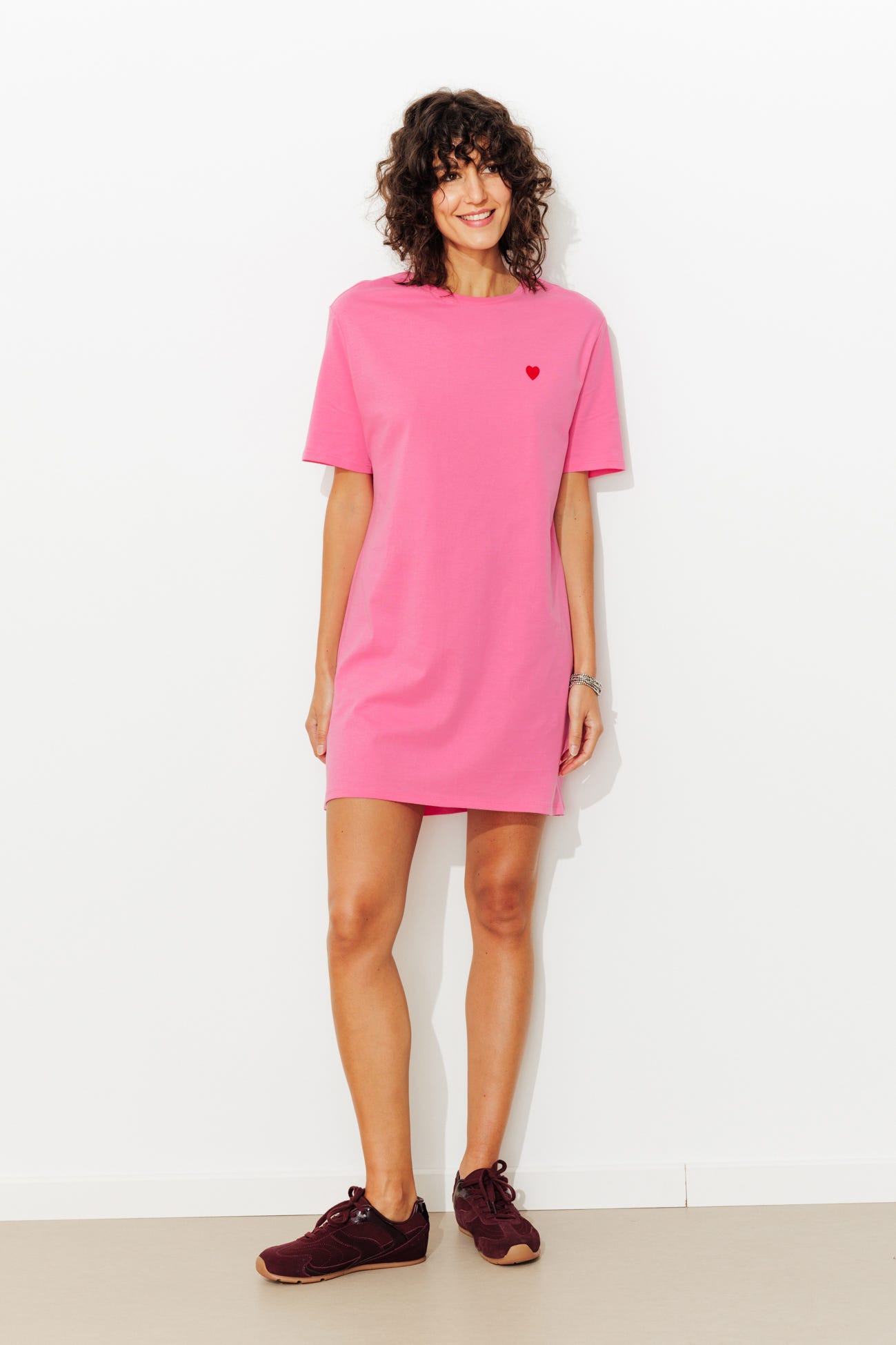 Robe-t-shirt cœur Femme