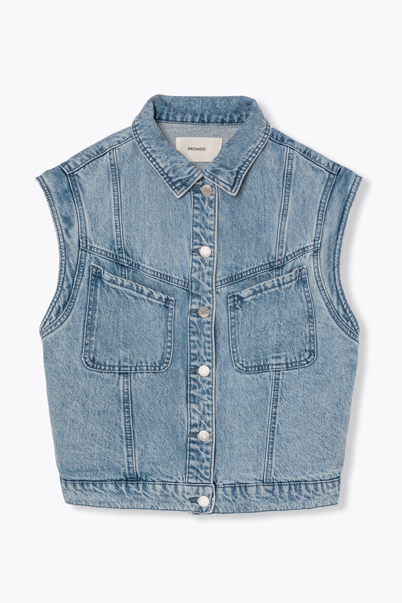 Denim waistcoat jacket - Light denim