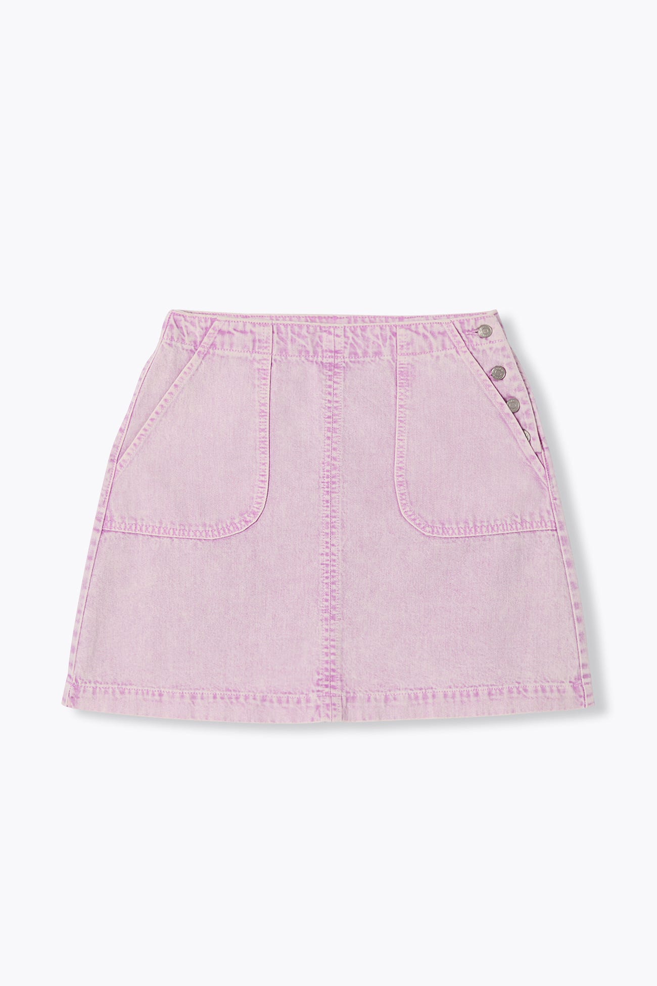 Mini-jupe en jean couleur
