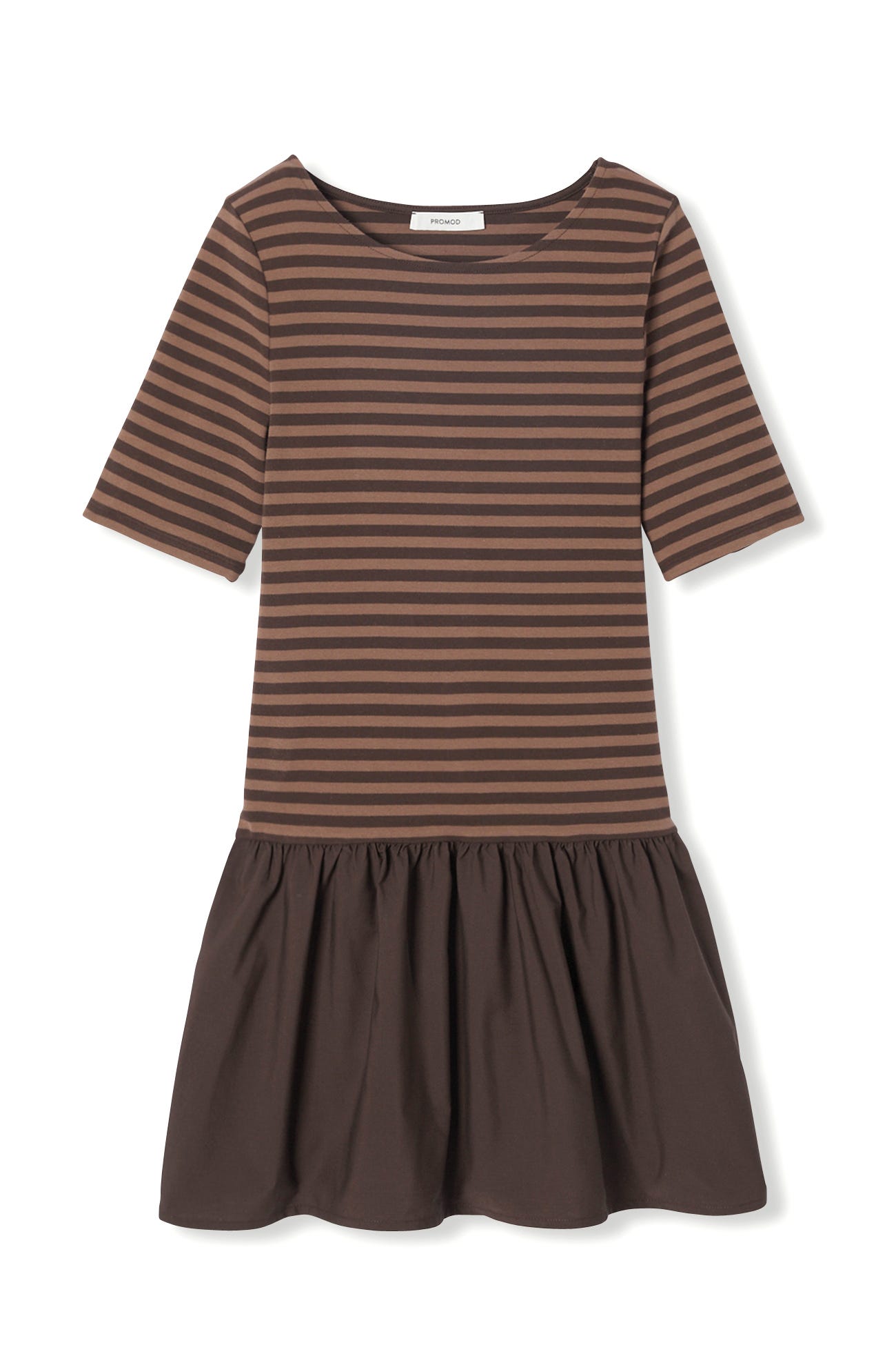 Geringeltes T-Shirtkleid