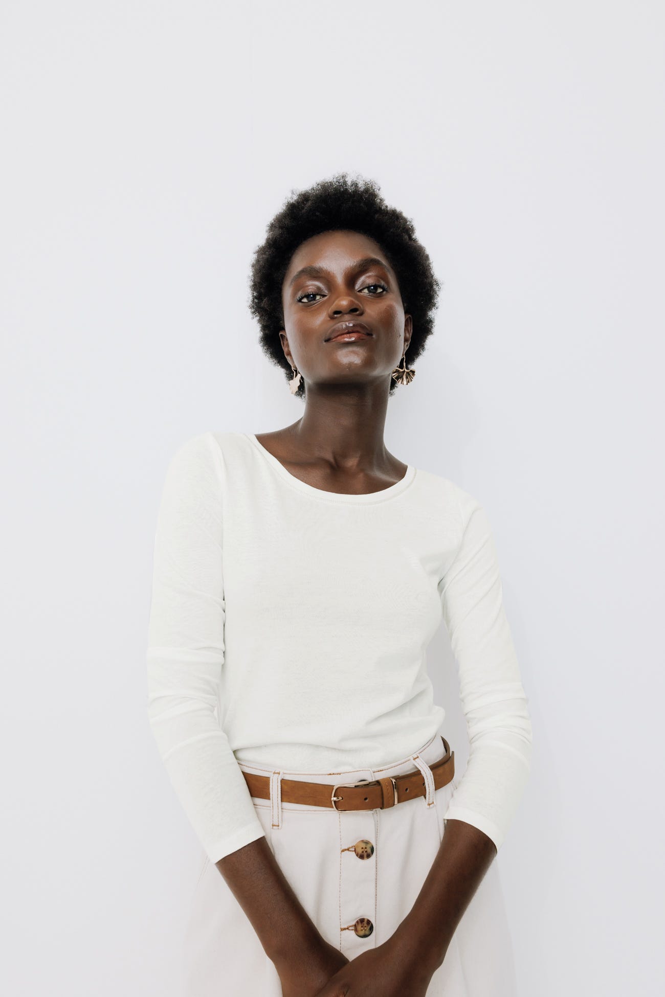 T-shirt col rond Femme