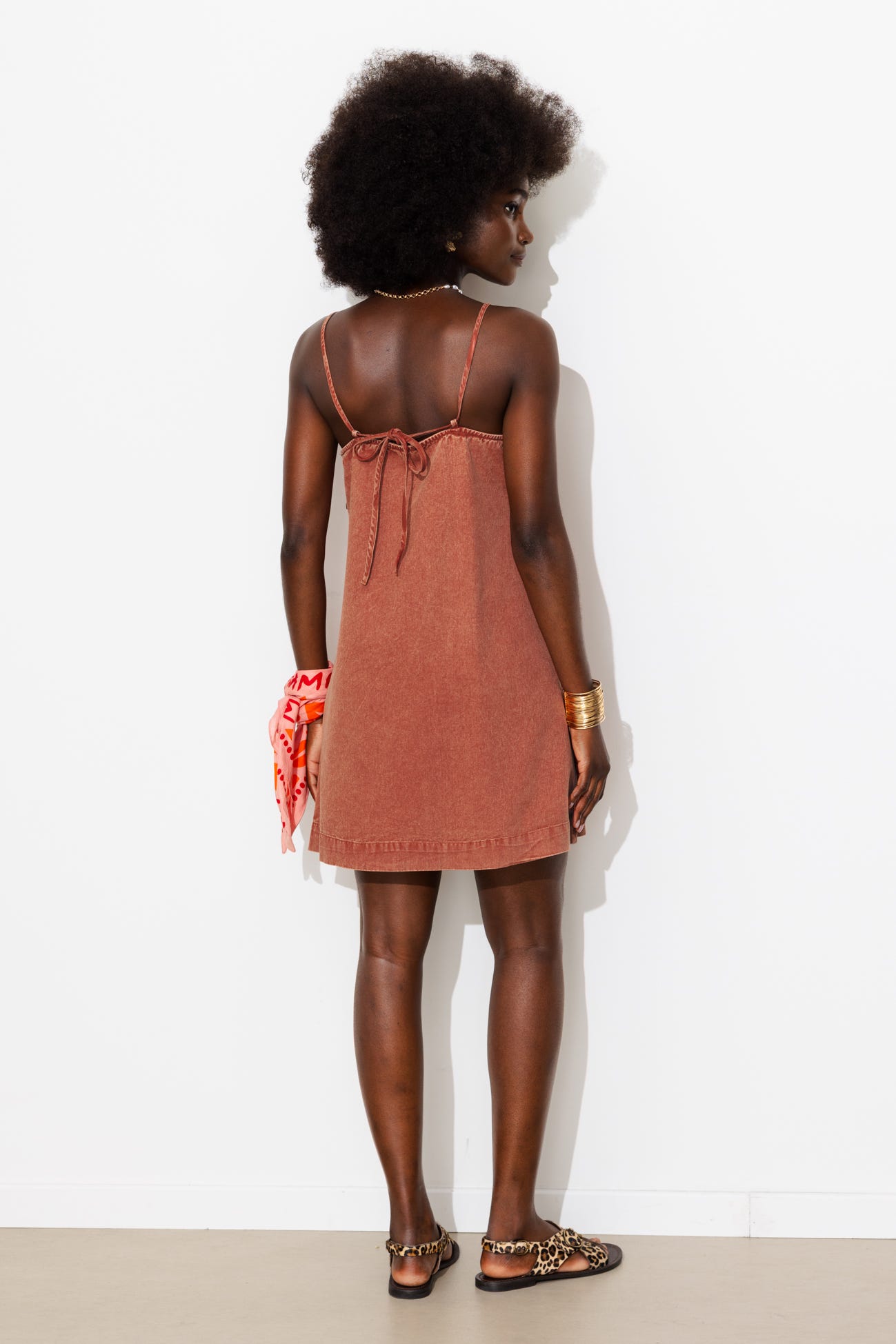 Robe courte en jean Femme