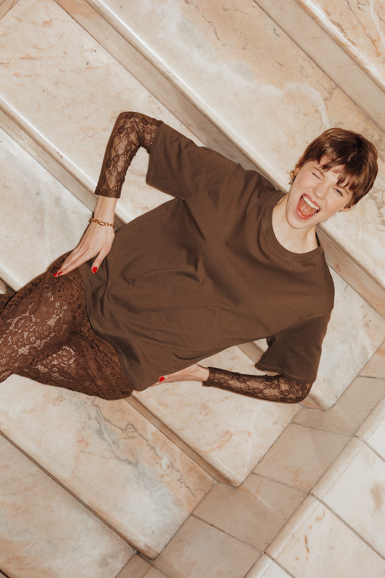 Koszulka z warstwowym efektem