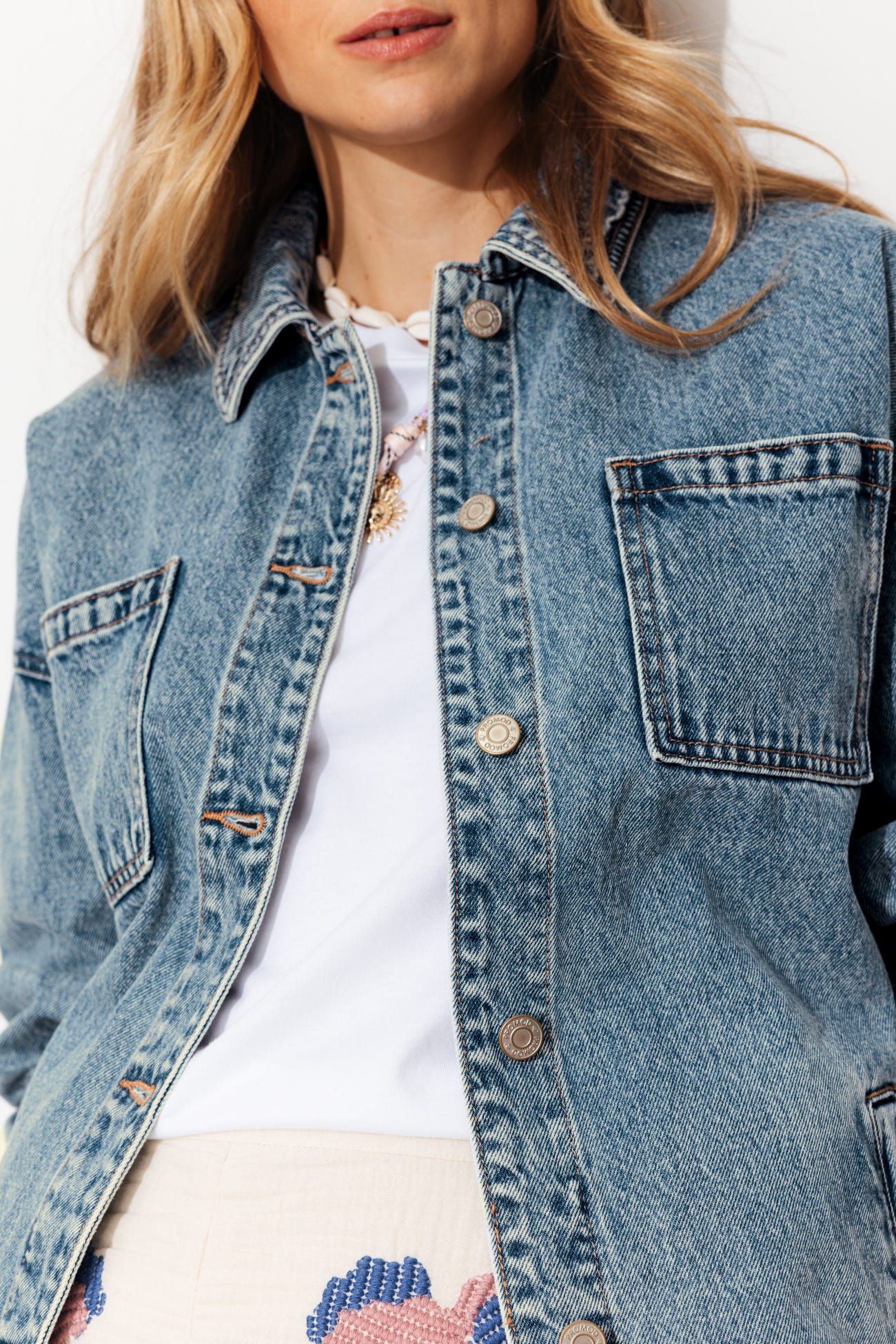 Veste surchemise en jean Femme