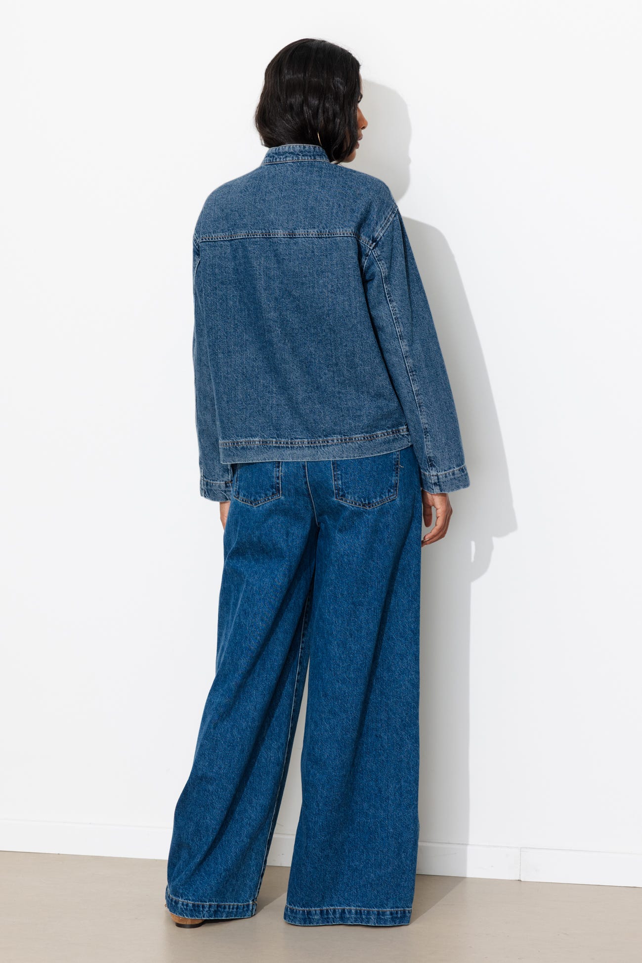 Veste Mandarin en jean Femme