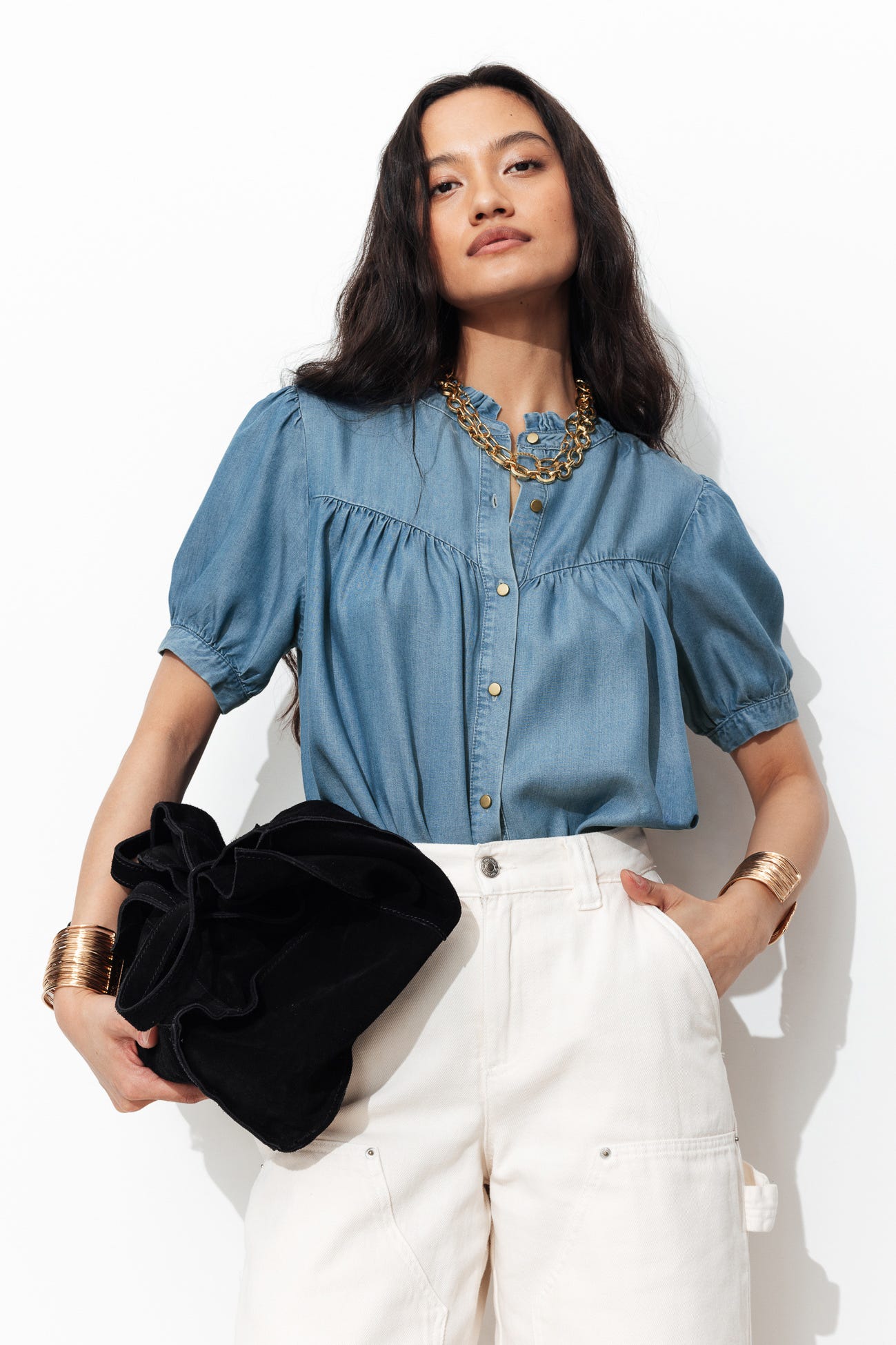 Chemisier col Victorien Femme