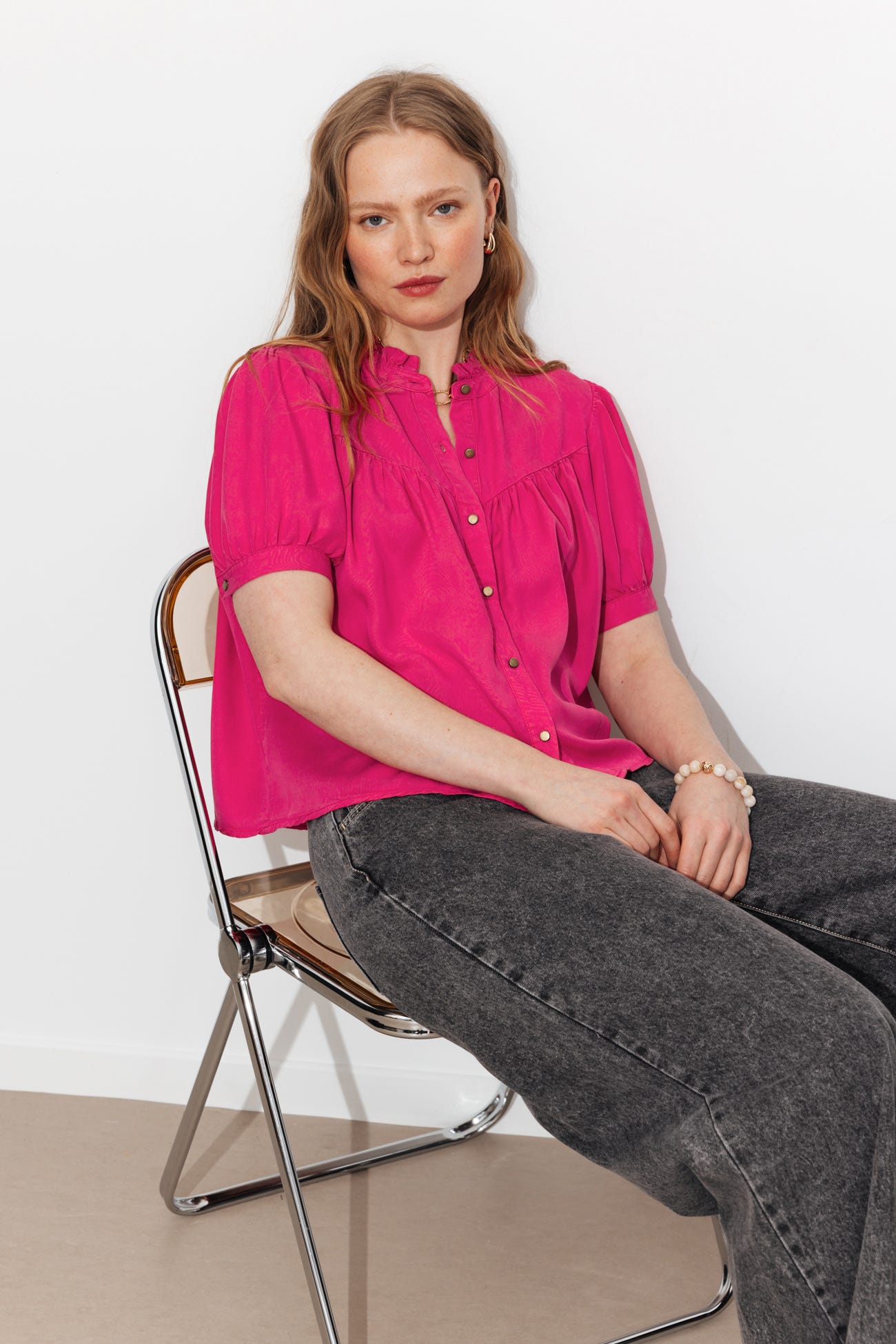 Chemisier col Victorien Femme