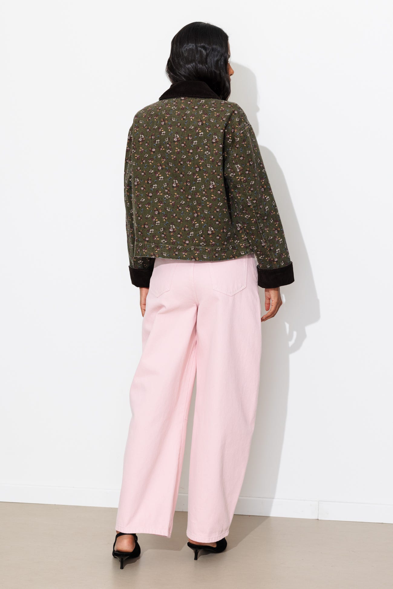 Veste workwear fleurie Femme