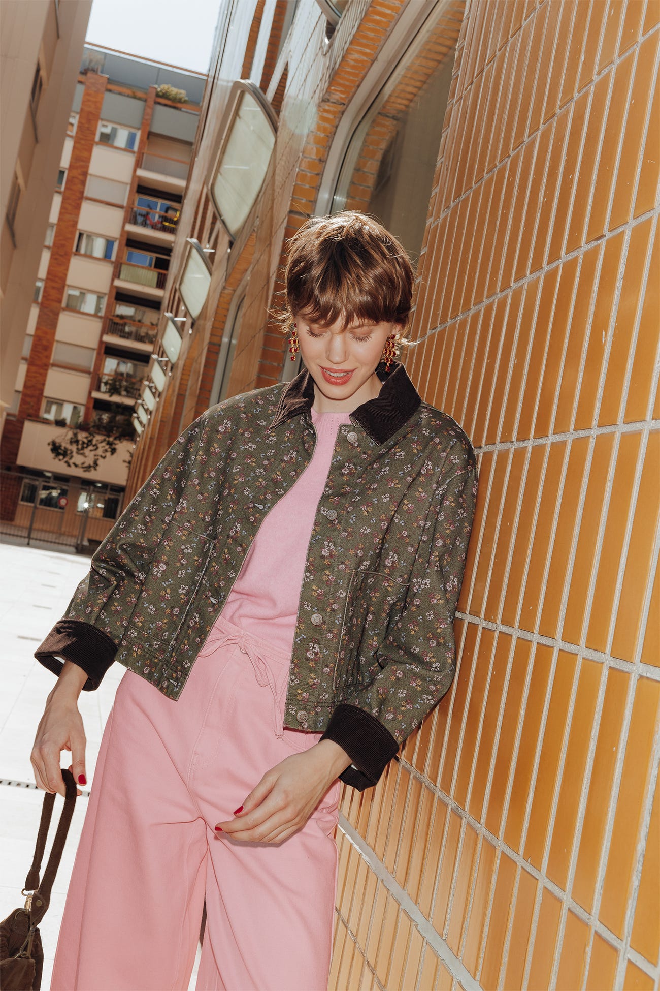 Giacca workwear a fiori Donna