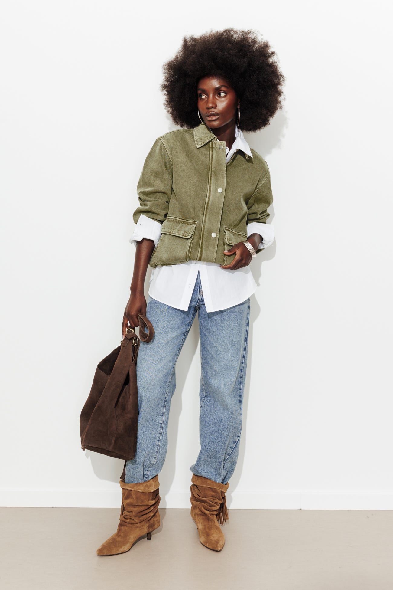Giacca workwear in jeans