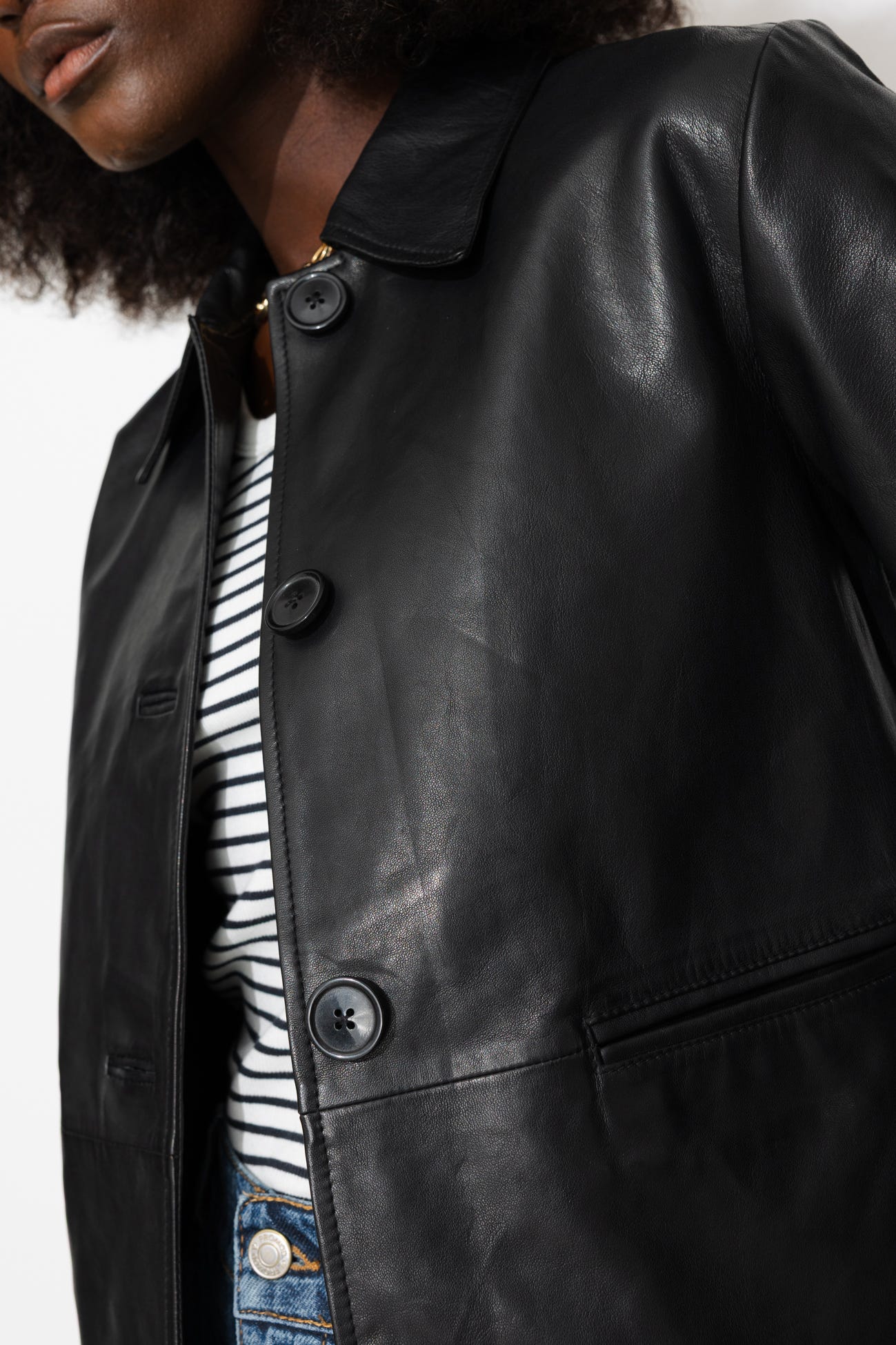 Pure leather jacket