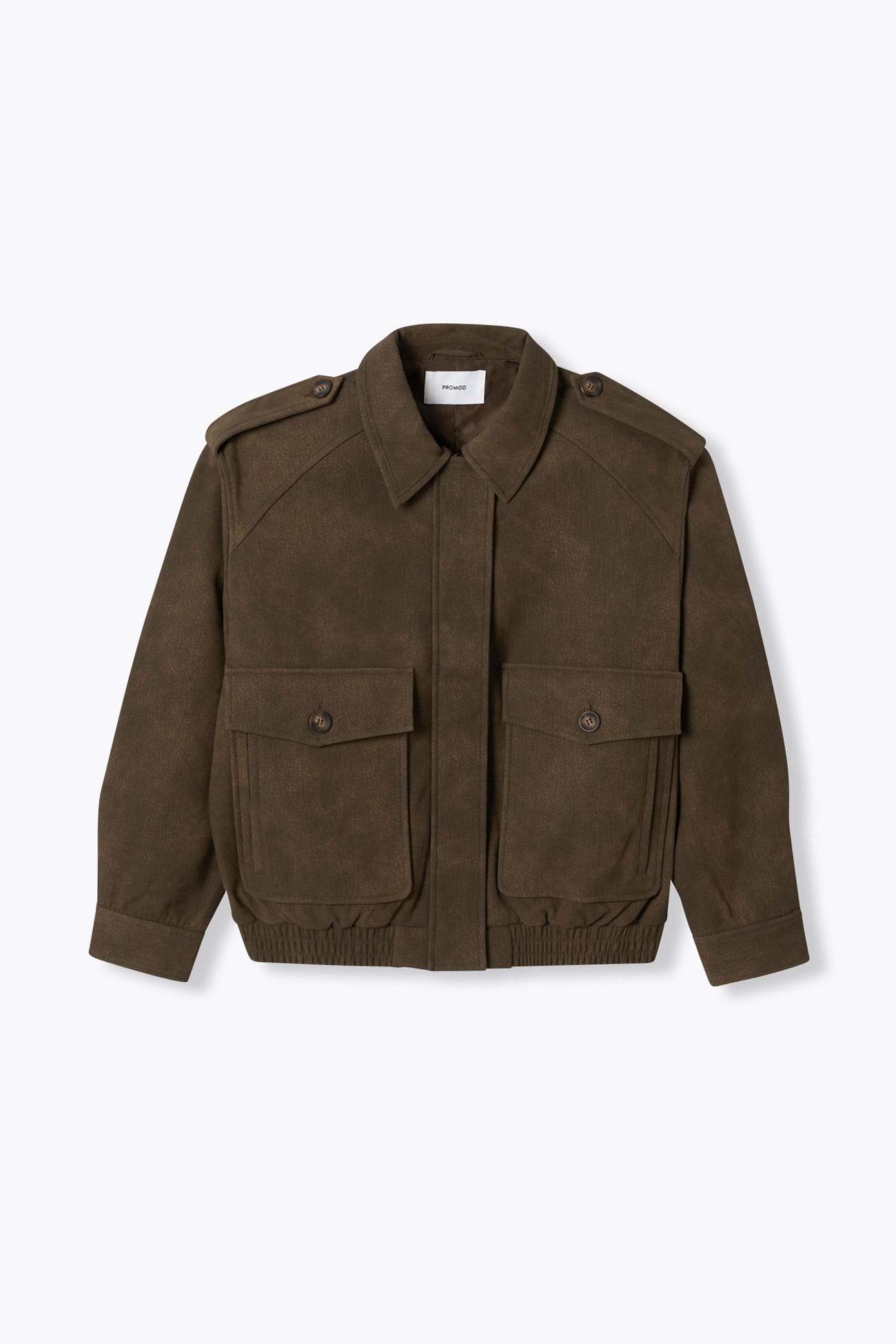 Faux grainy leather jacket