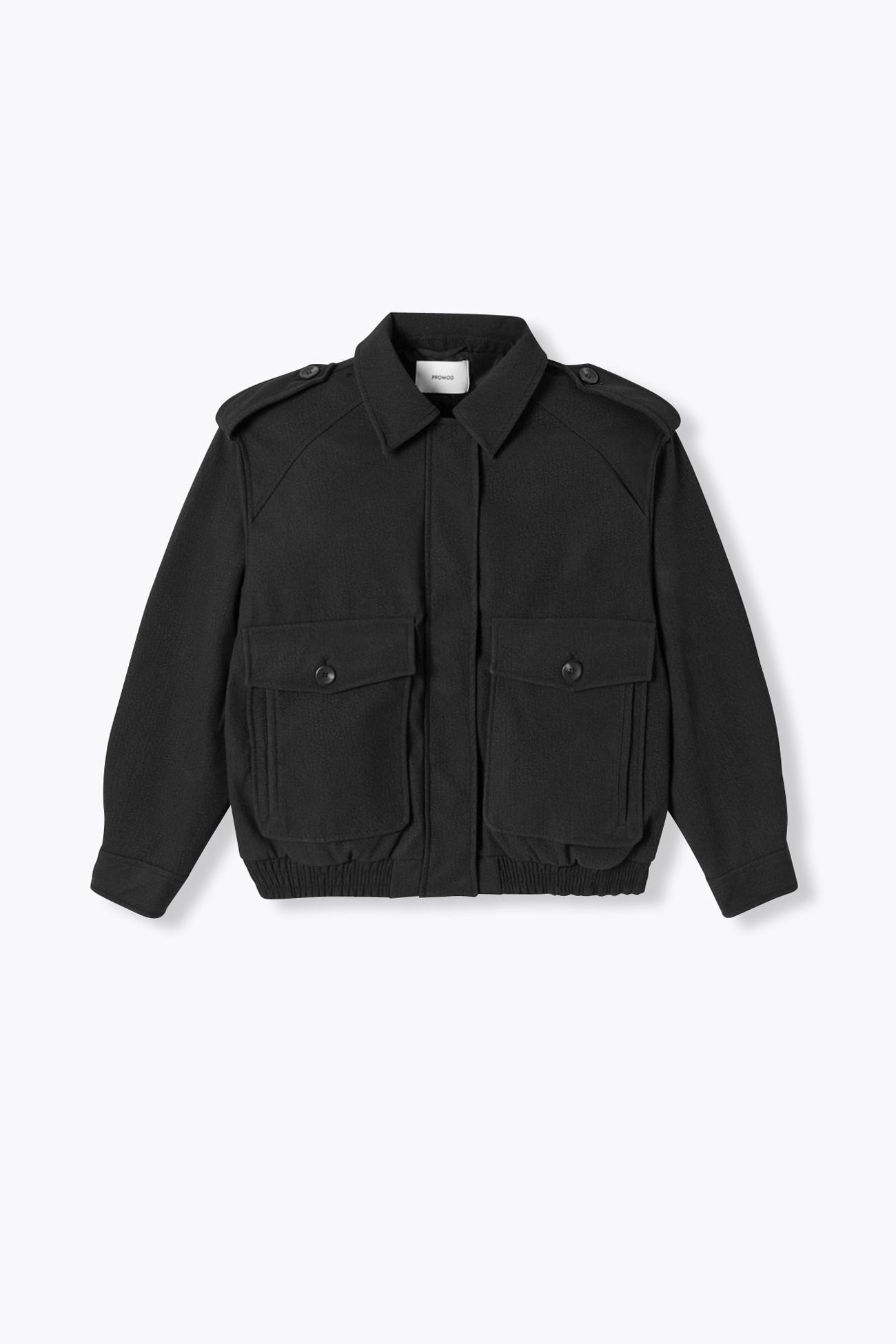 Blouson simili effet grainé