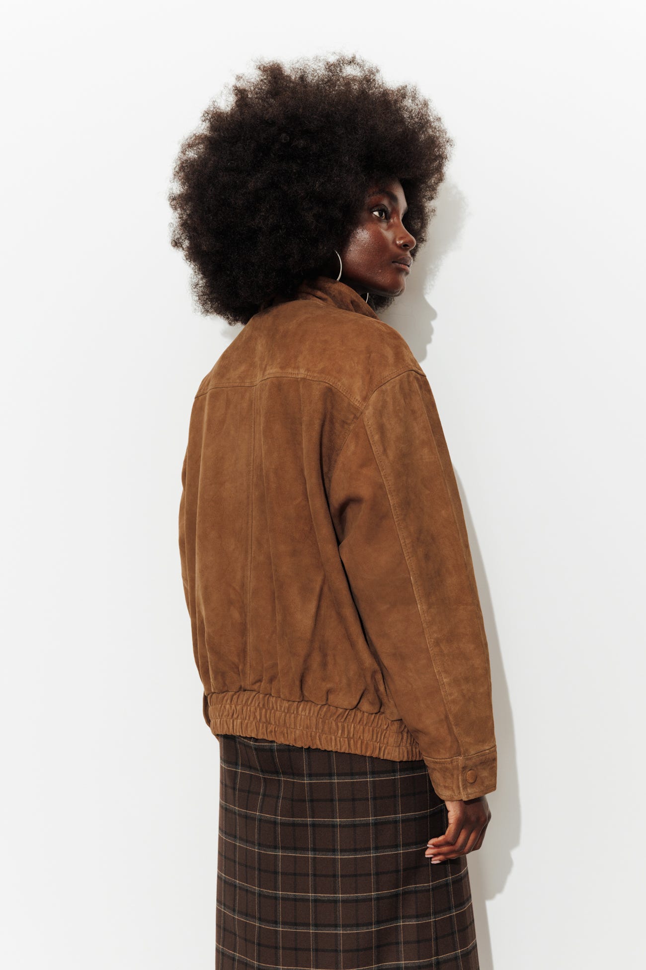 Blouson aus reinem Wildleder