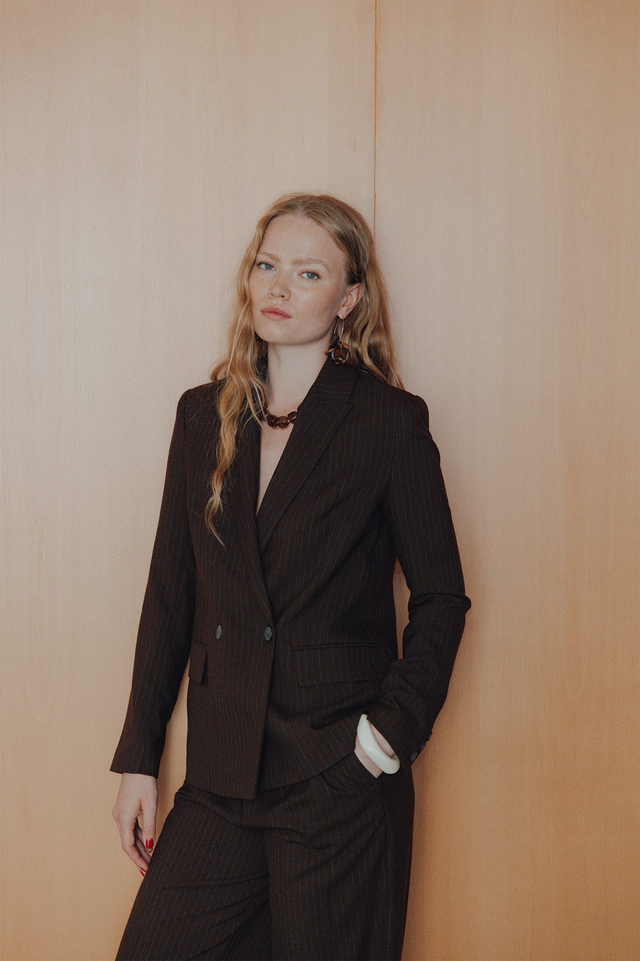 Striped suit jacket 