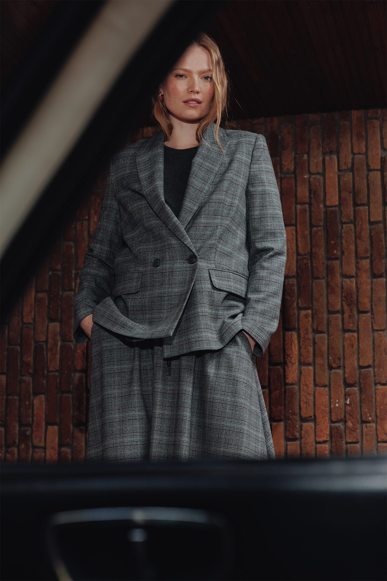 Veste de tailleur à carreaux