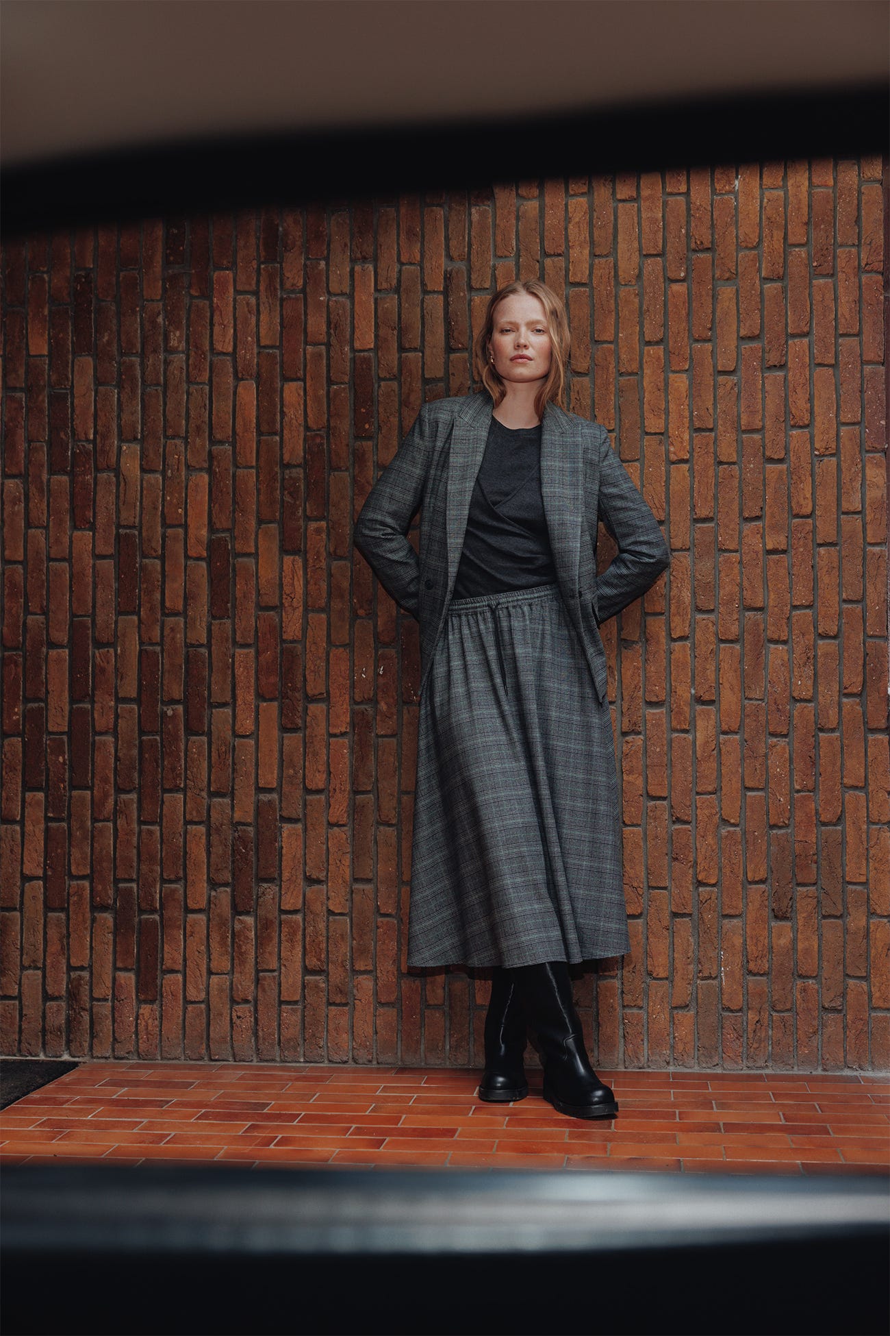 Veste de tailleur à carreaux