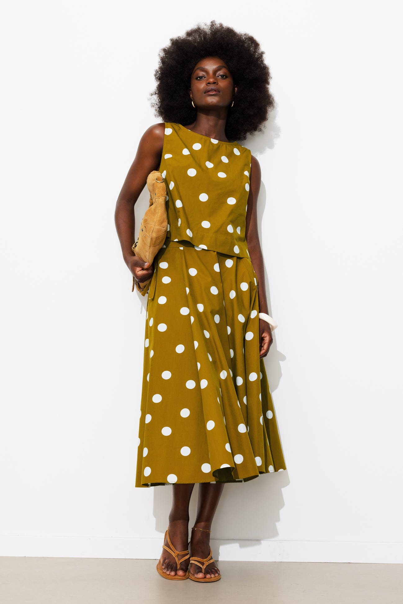Jupe midi imprimée Femme