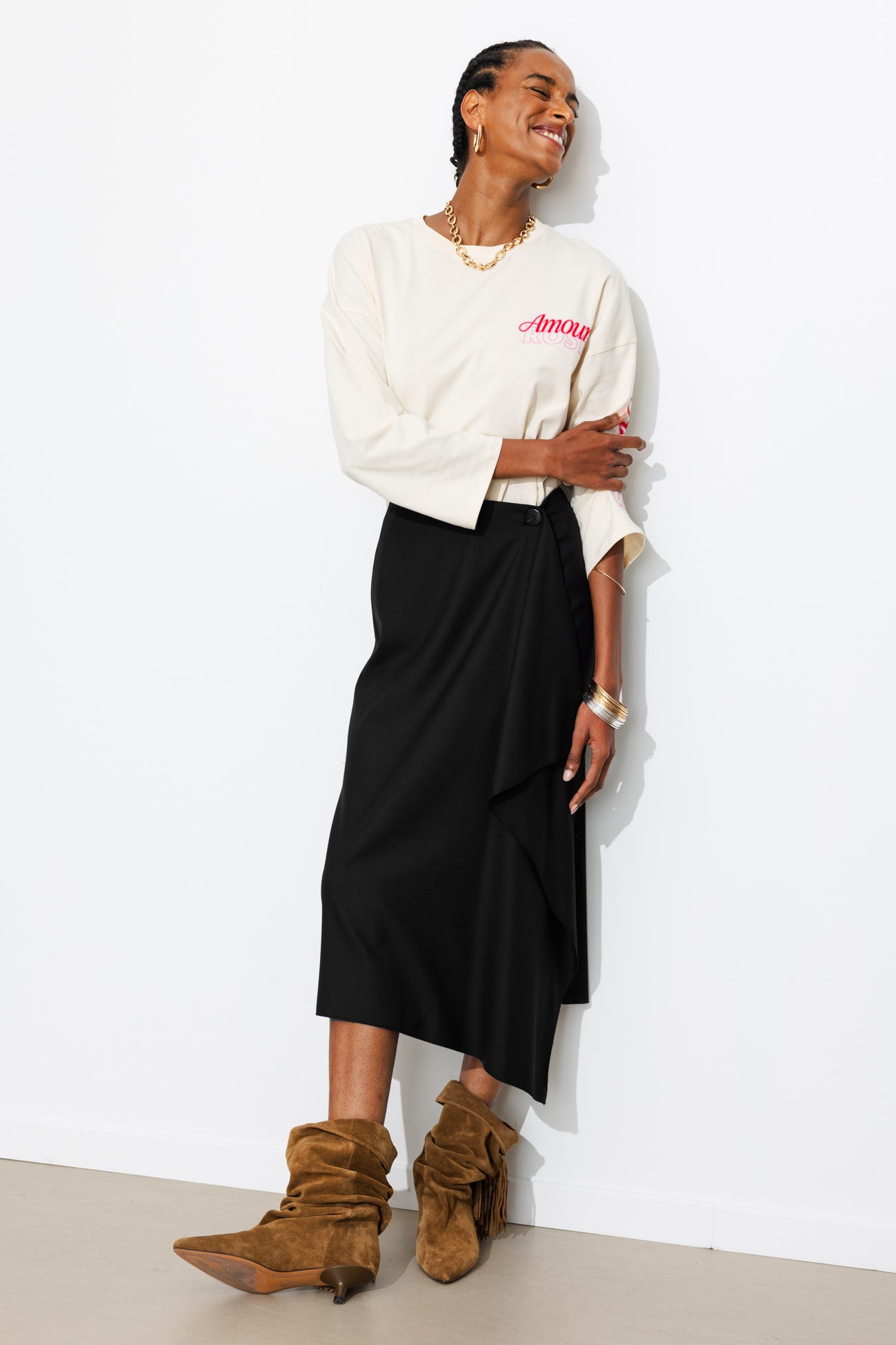 ARCHIVES midi skirt