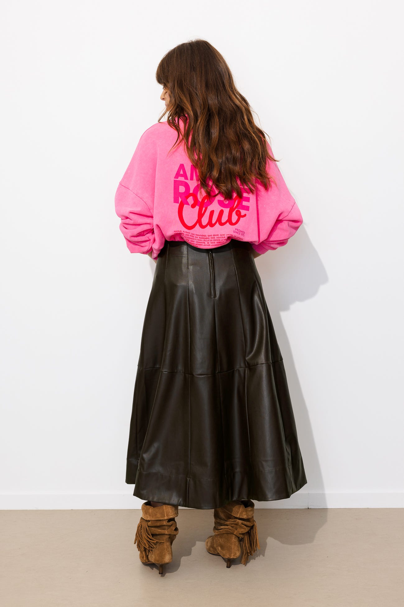 Jupe longue en simili Femme